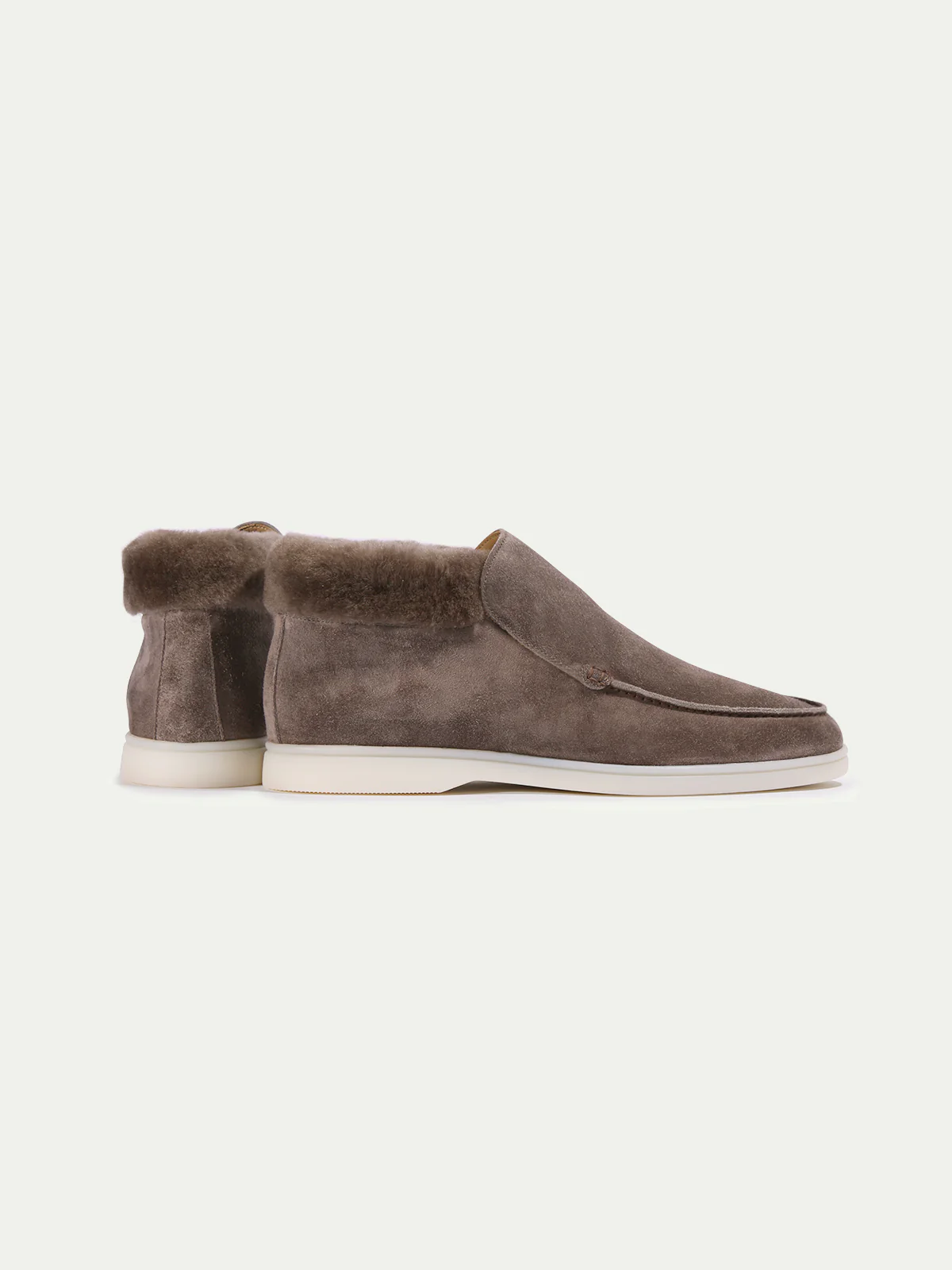 Ash Grey City Loafer with Shearling - Image 4
