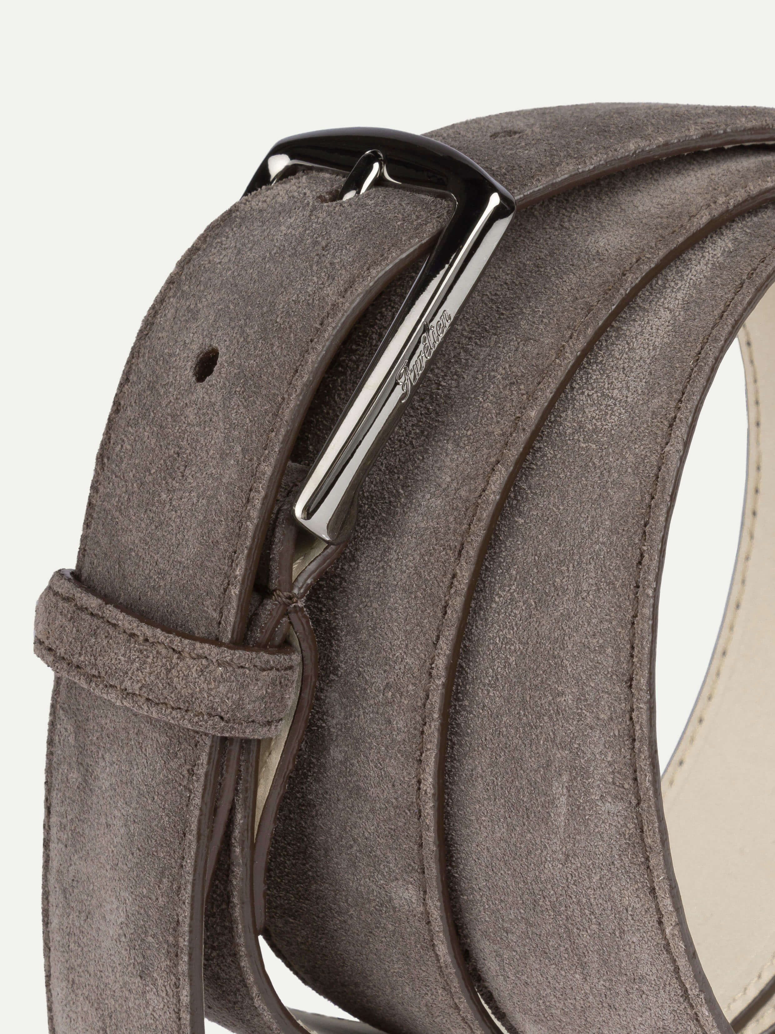 Ash Grey Suede Belt - Image 3