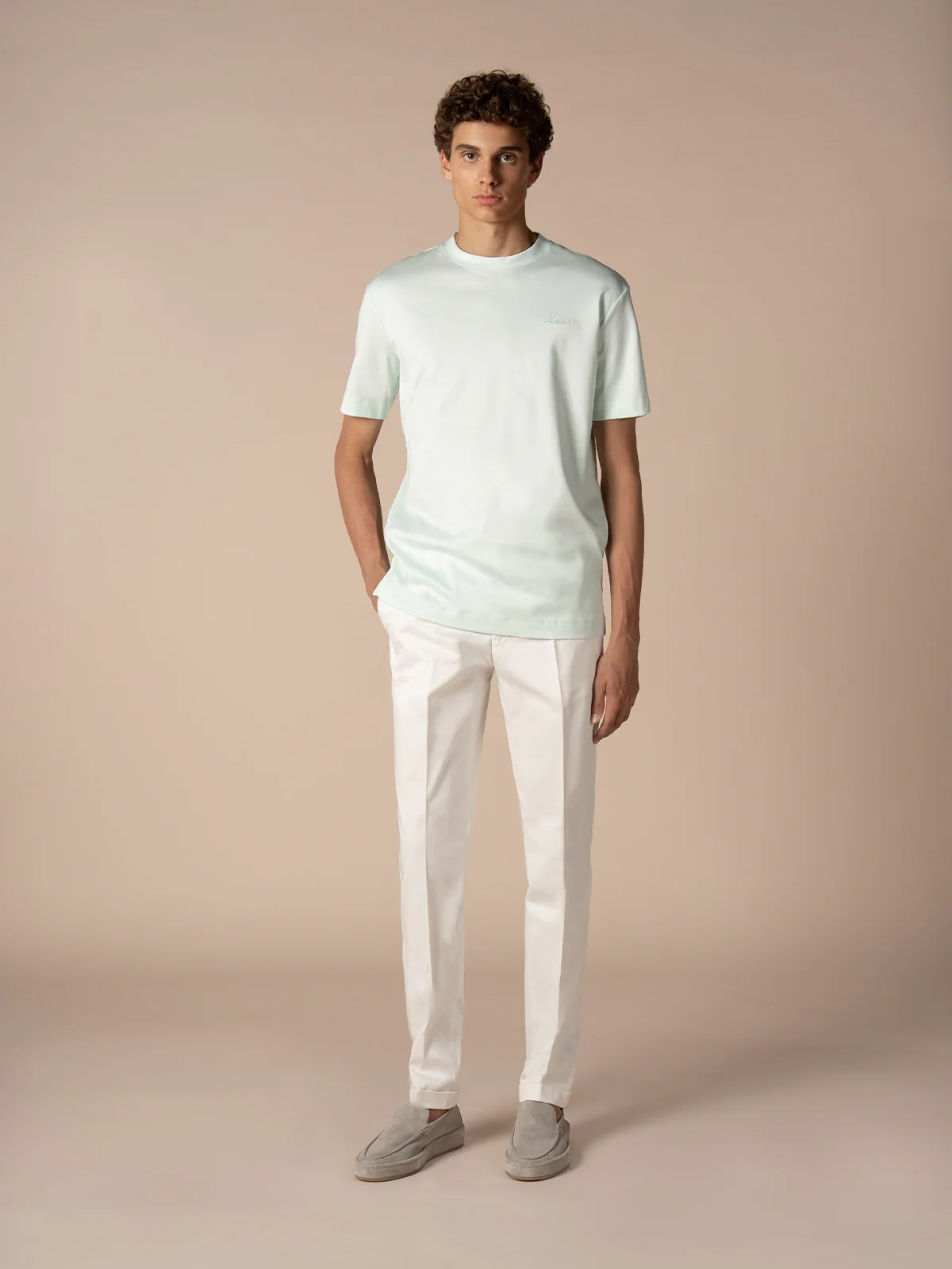 AUR1 Emblem T-Shirt Light Aqua - Image 6