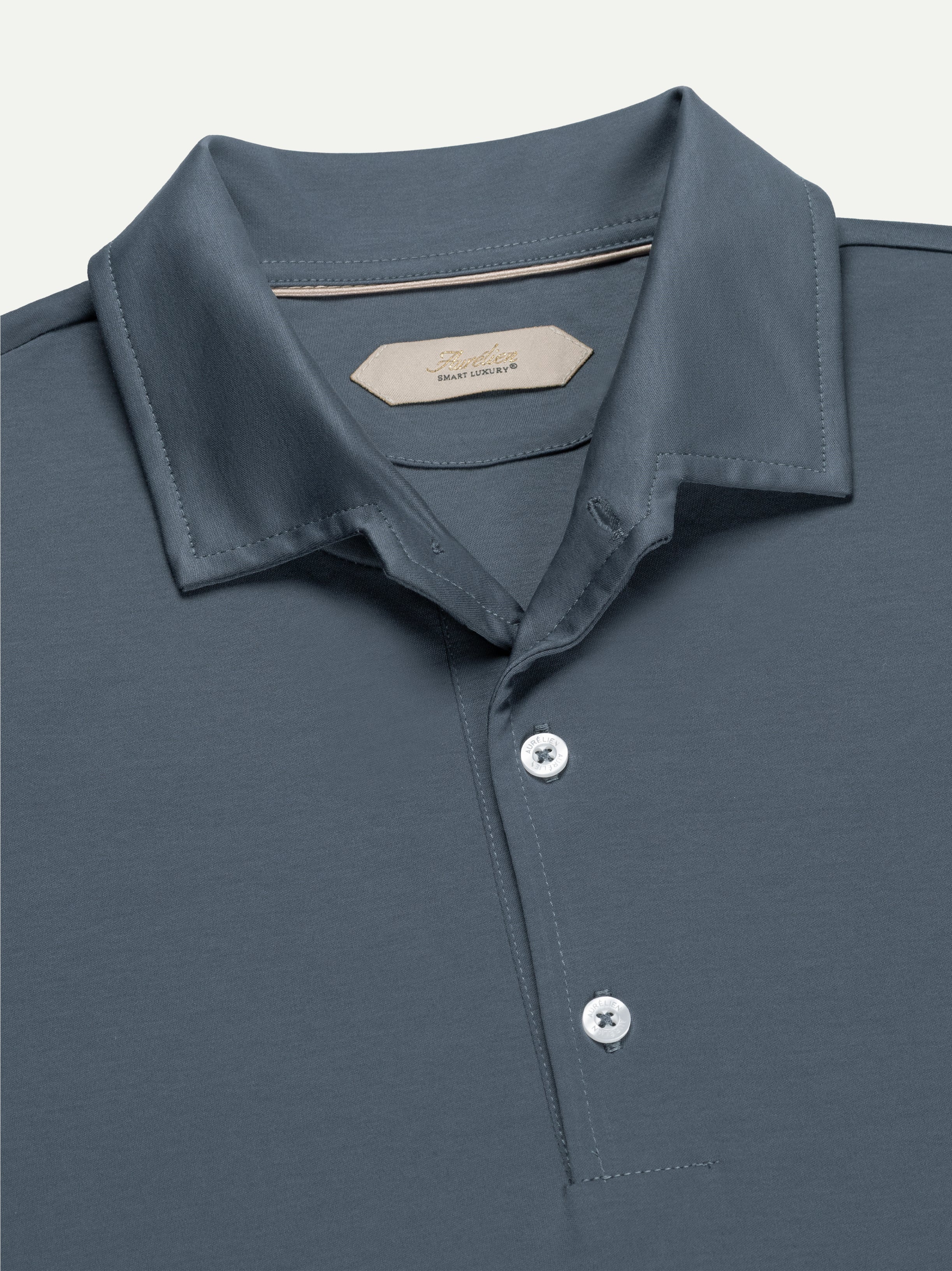 AUR1 Polo Steel Blue - Image 4