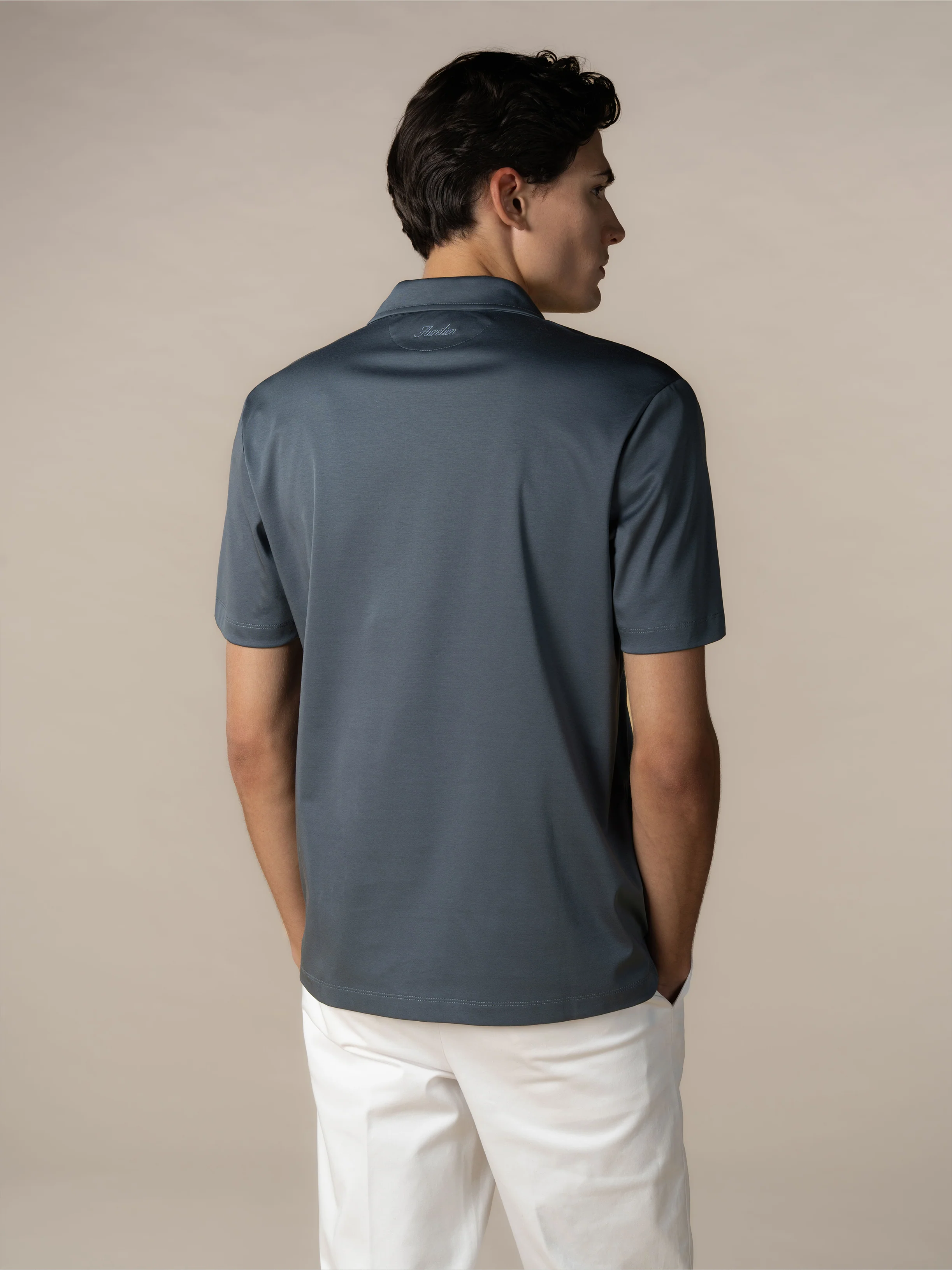 AUR1 Polo Steel Blue - Image 6