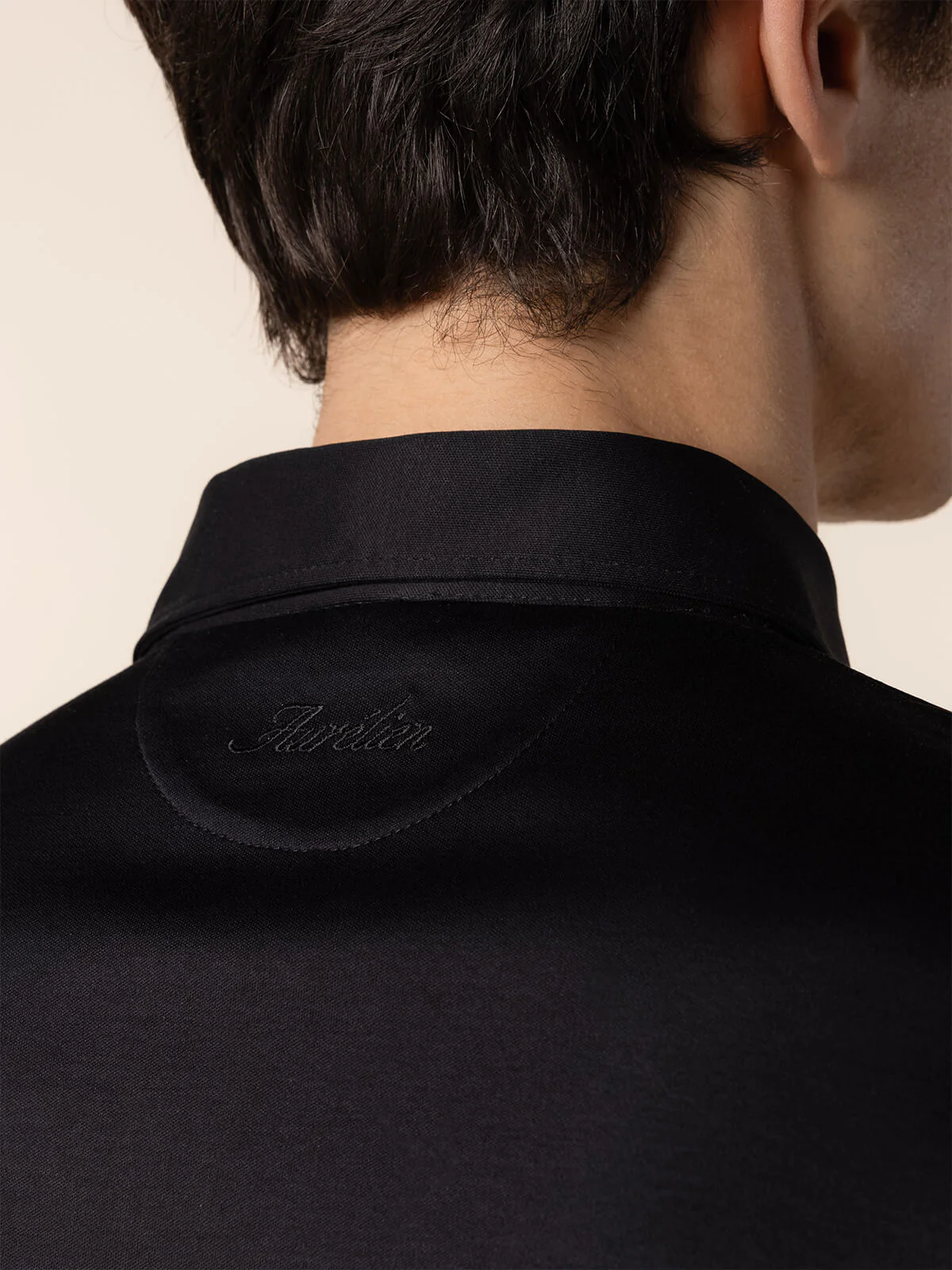AUR1 Longsleeve Polo Black - Image 4