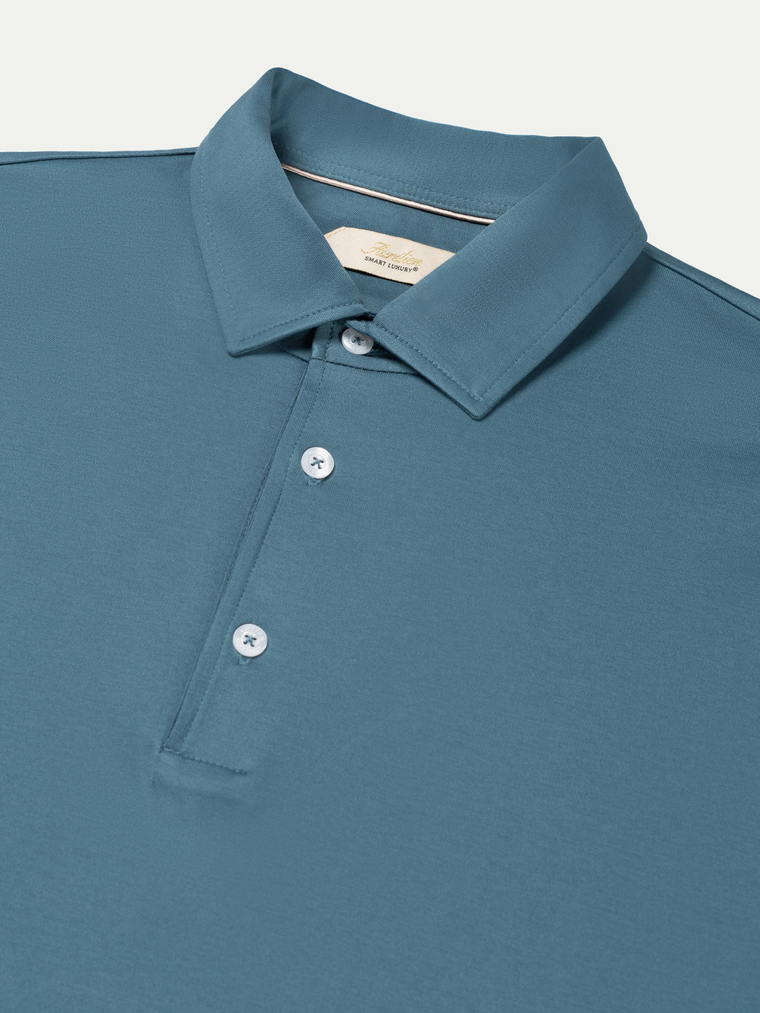 AUR1 Longsleeve Polo Sea Green - Image 3