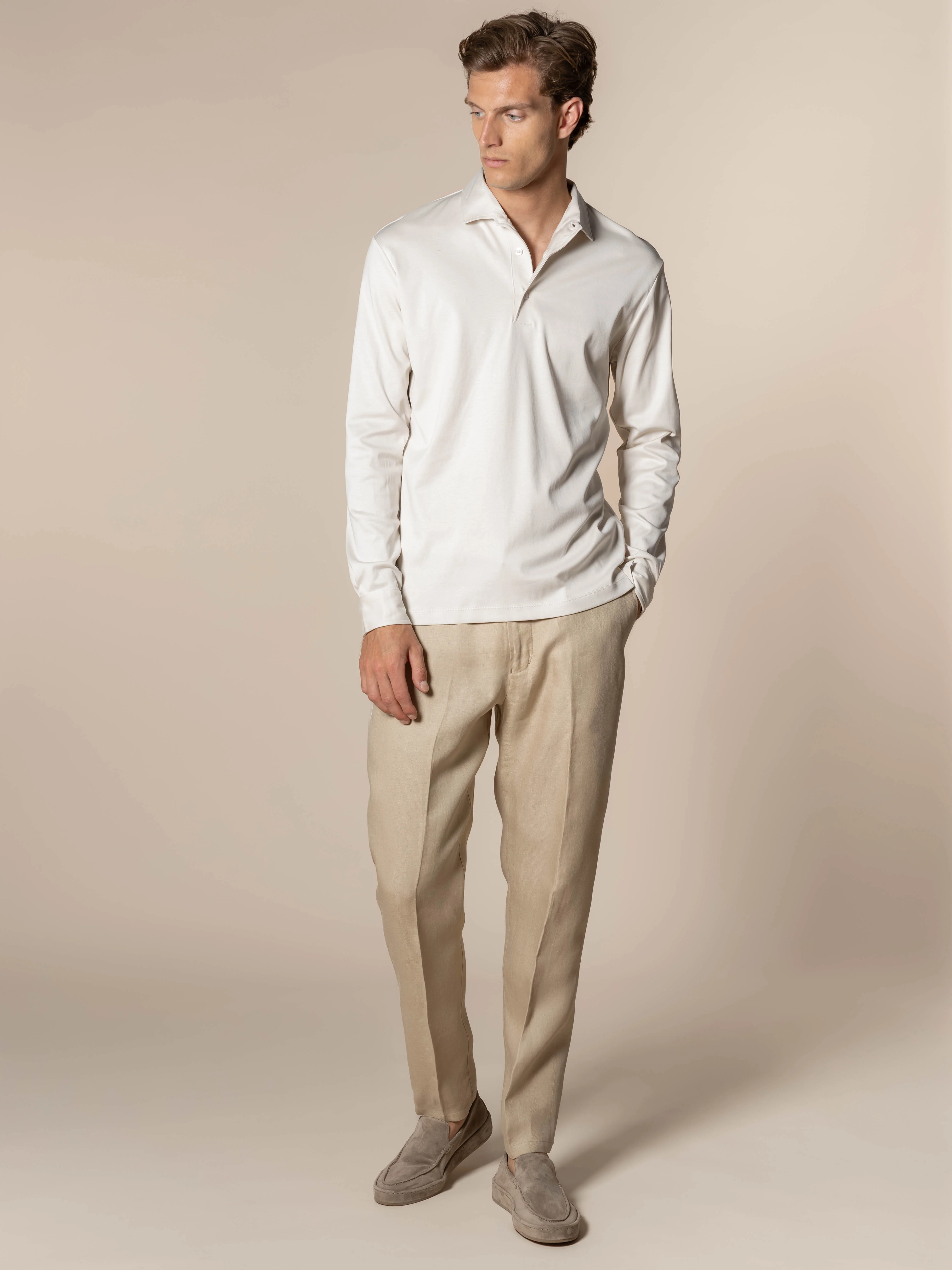 Beige Linen Soleil Trousers - Image 5