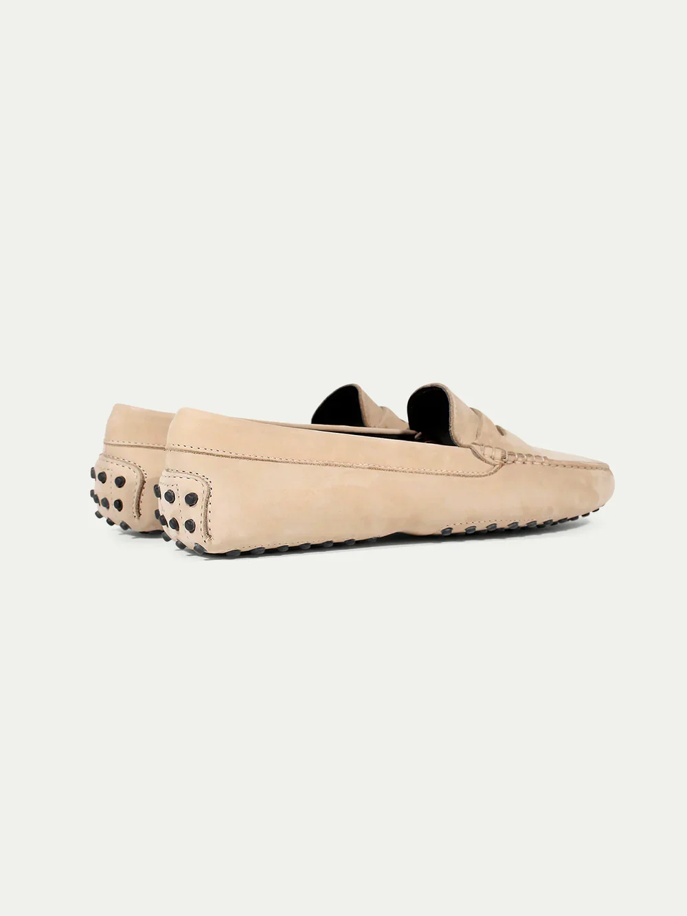 Beige Nubuck Driving Shoes - Image 3
