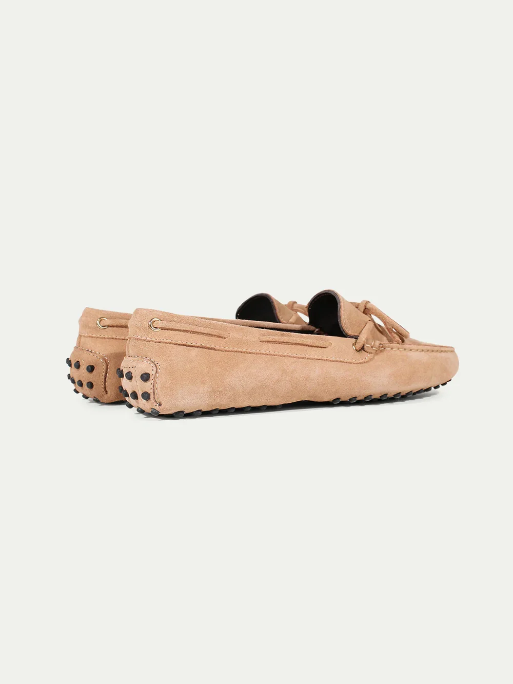 Beige Suede Driving Shoes - Image 3