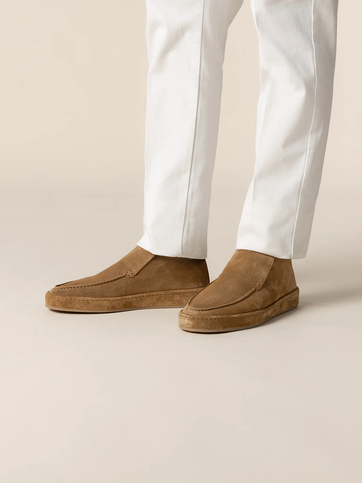 Beige Voyager City Loafer with Fur - Image 2