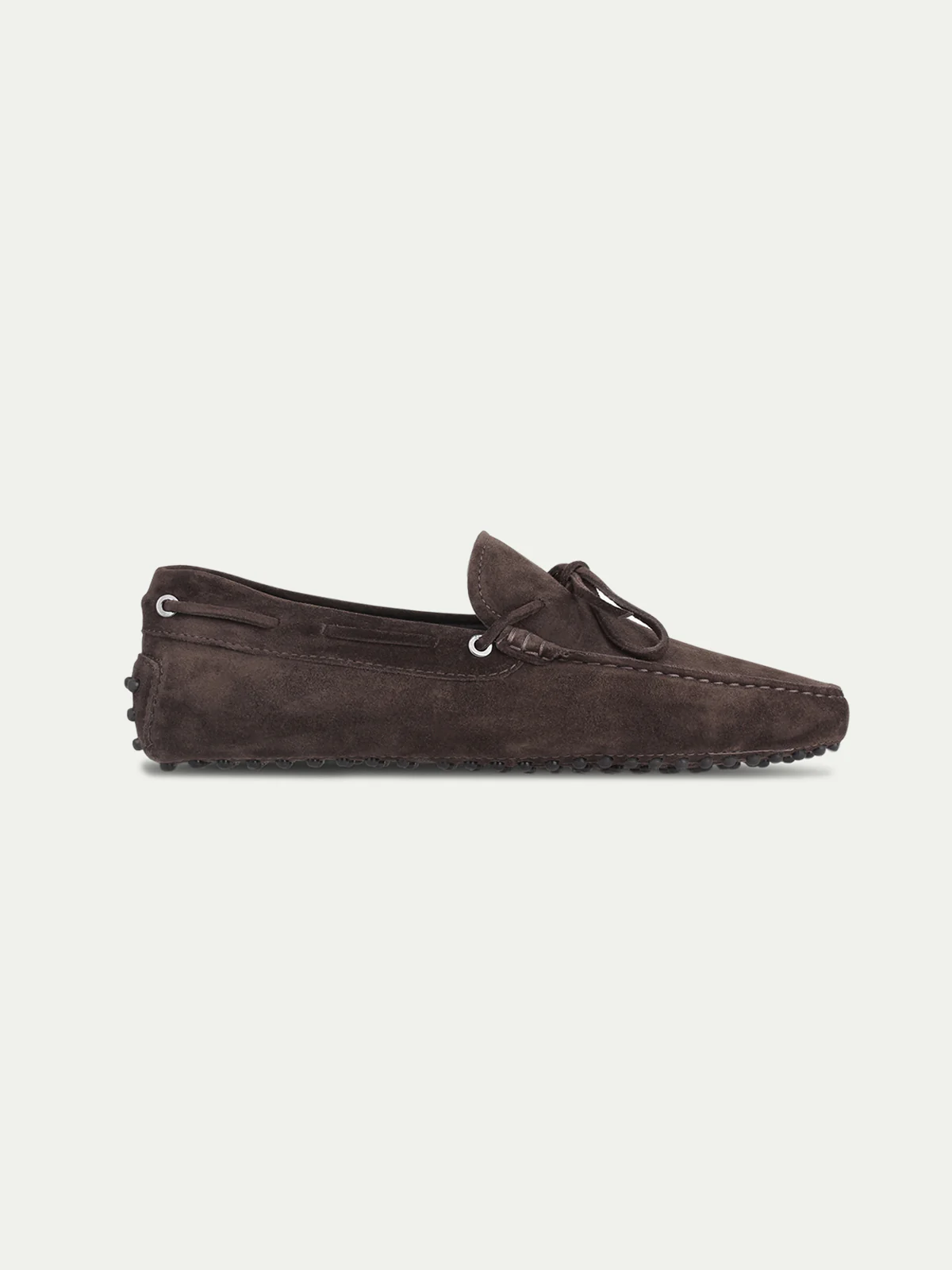 Warm Grey Suede Driving Shoes - Image 3