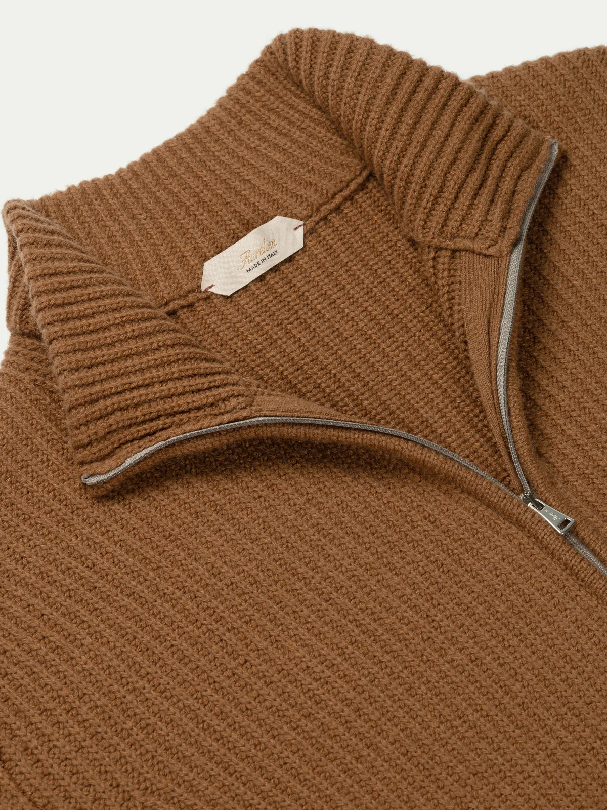 Caramel Alpine Ribbed Vest - Image 4