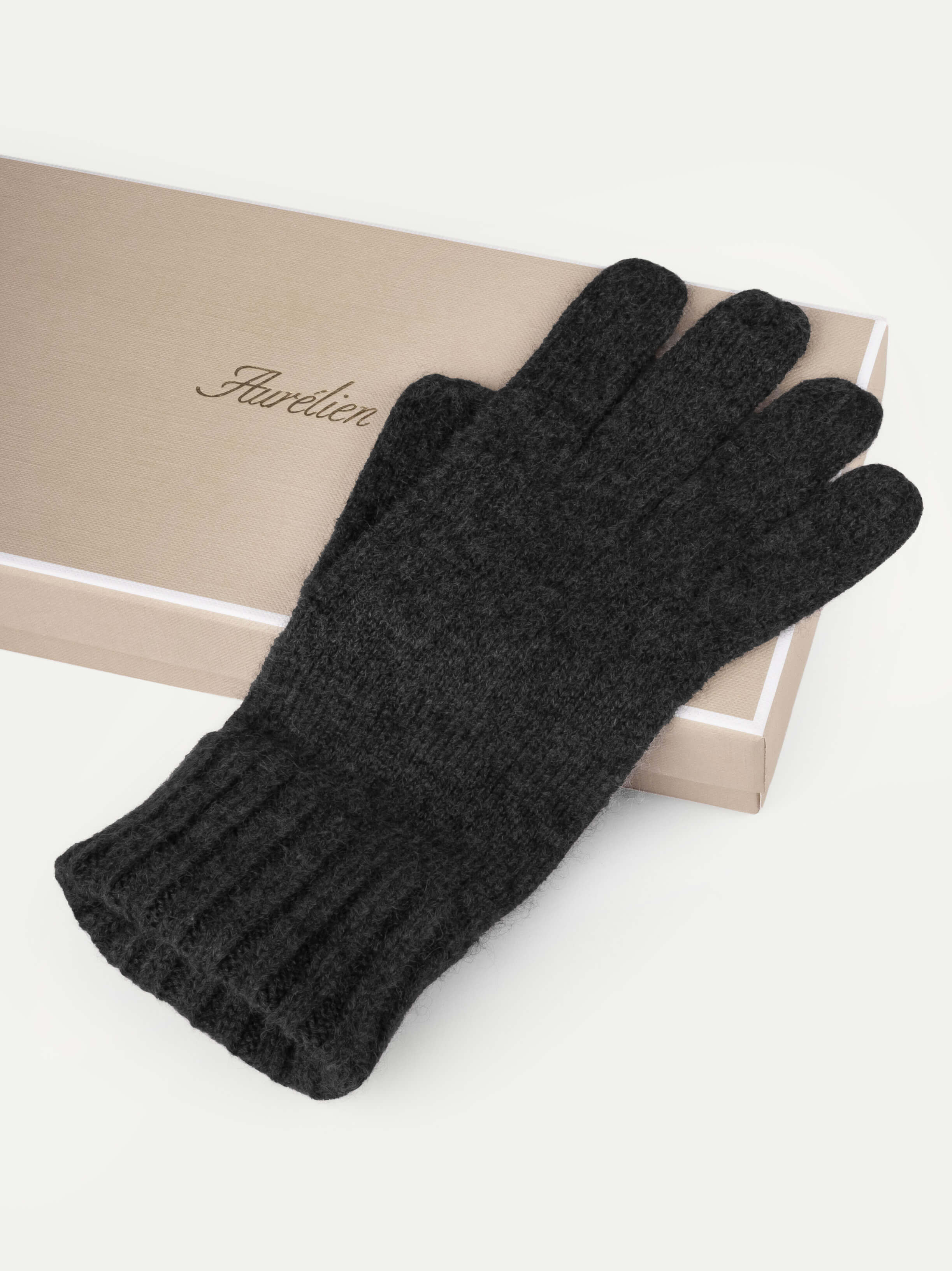 Black Wintertime Gloves - Image 2