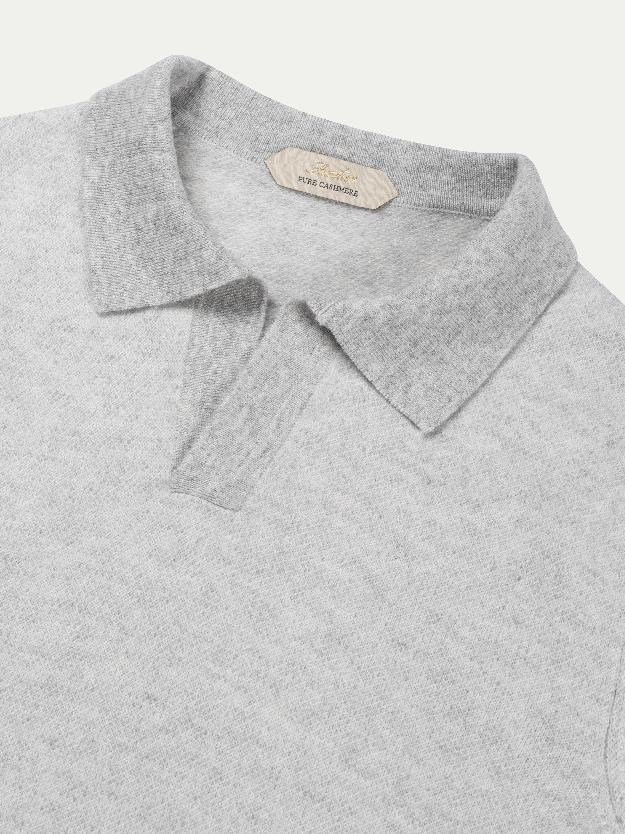 Light Grey Jaquard Polo - Image 3
