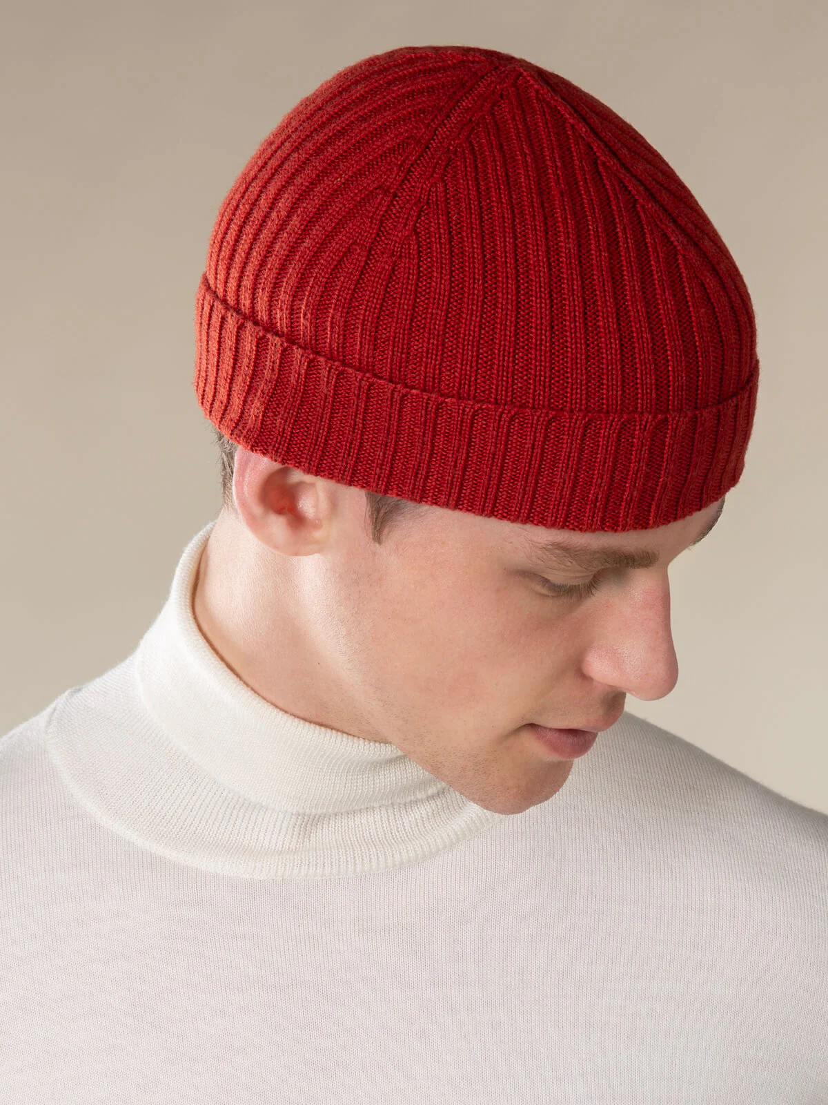 Extrafine Merino Hat Burnt Sienna - Image 2