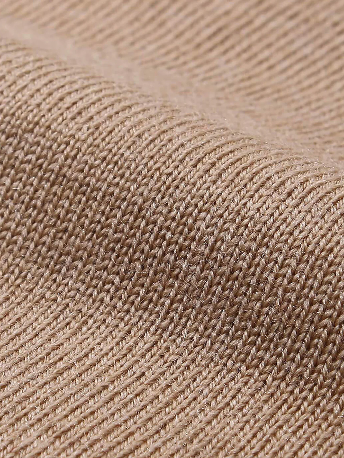 Extrafine Merino Polo Beige - Image 5
