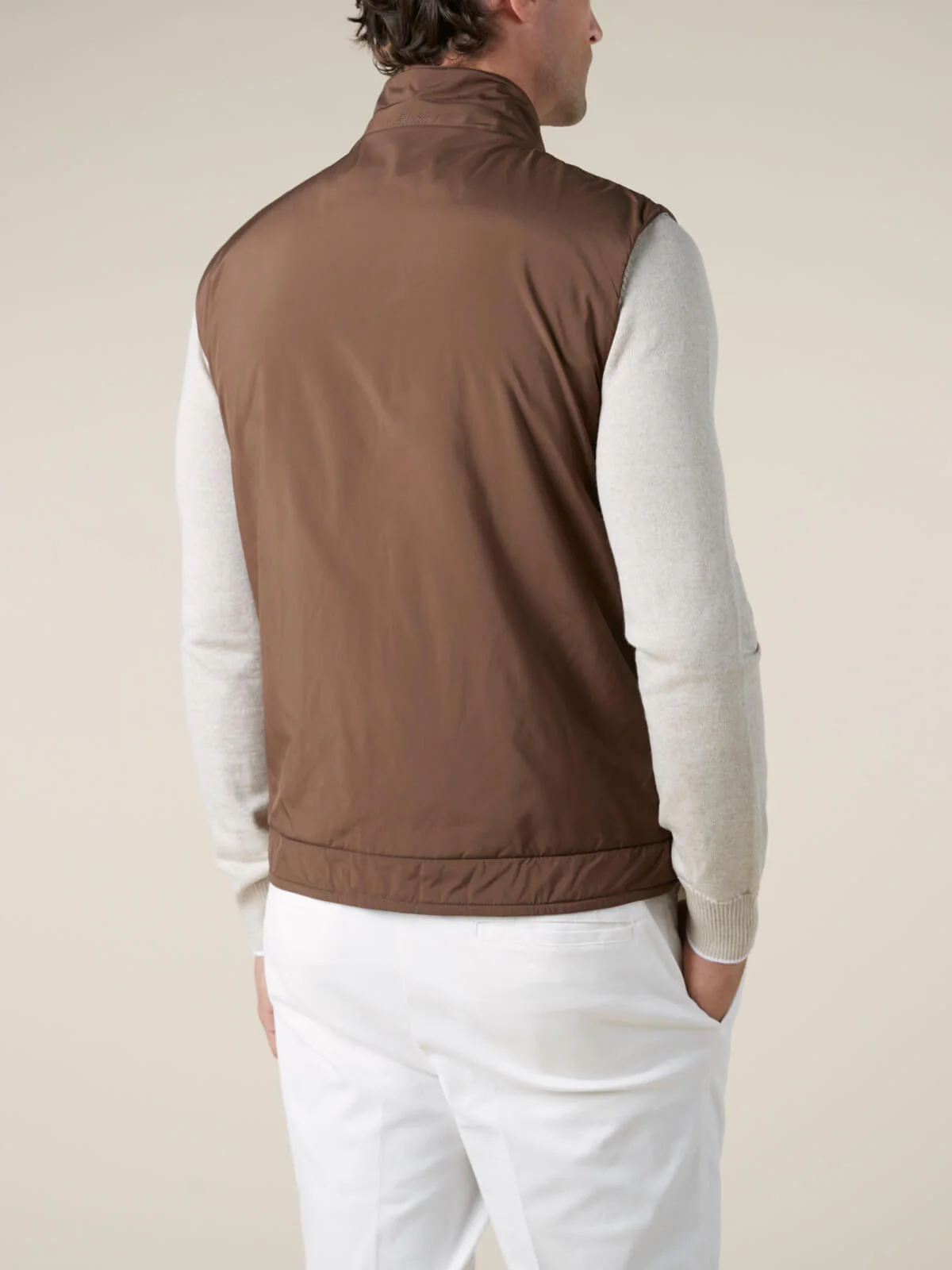 Chocolate Reversible Resort Body Warmer - Image 6