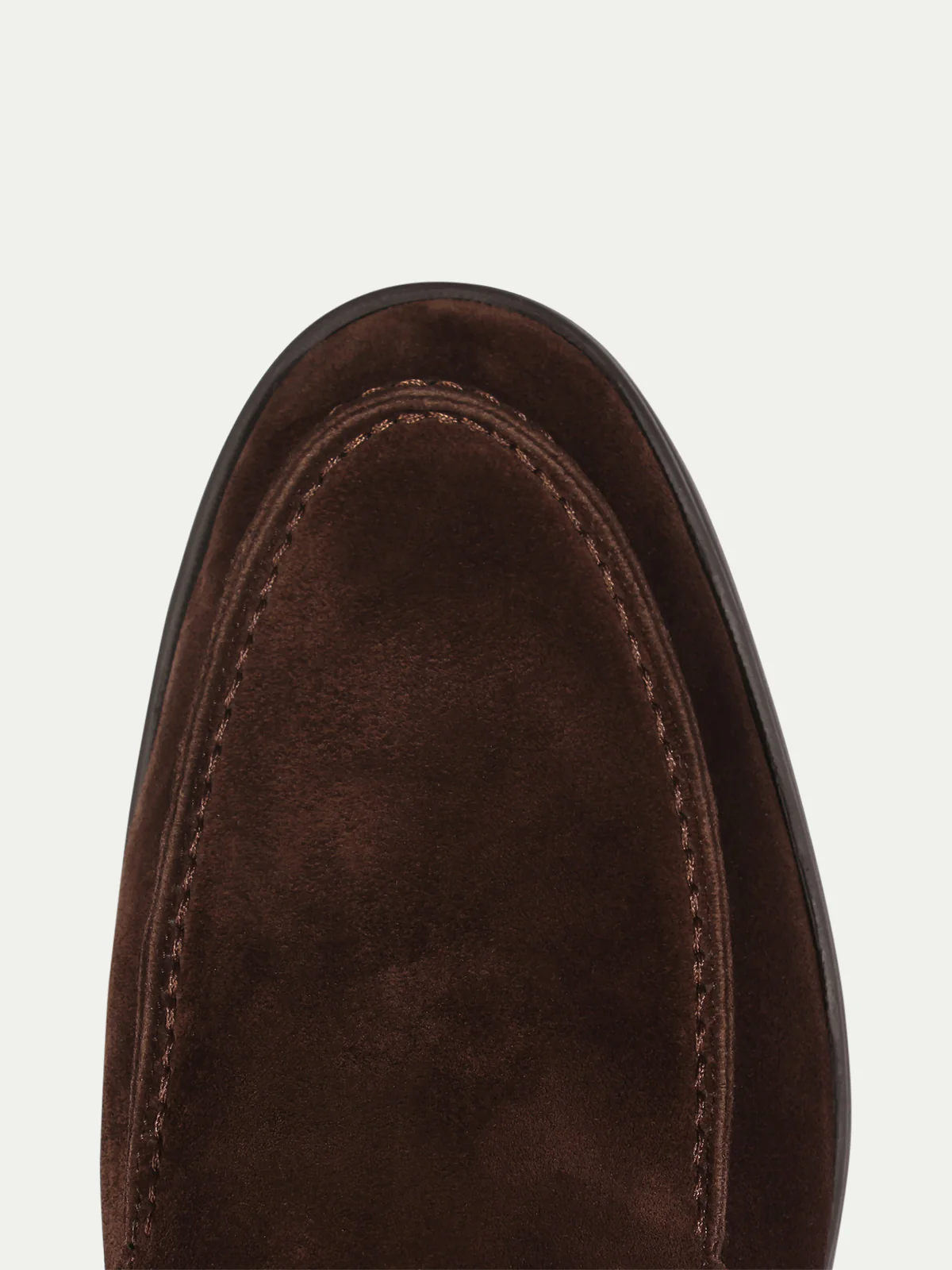 Chocolate Yacht Loafer with Lamb Shearling Footbed - Image 4