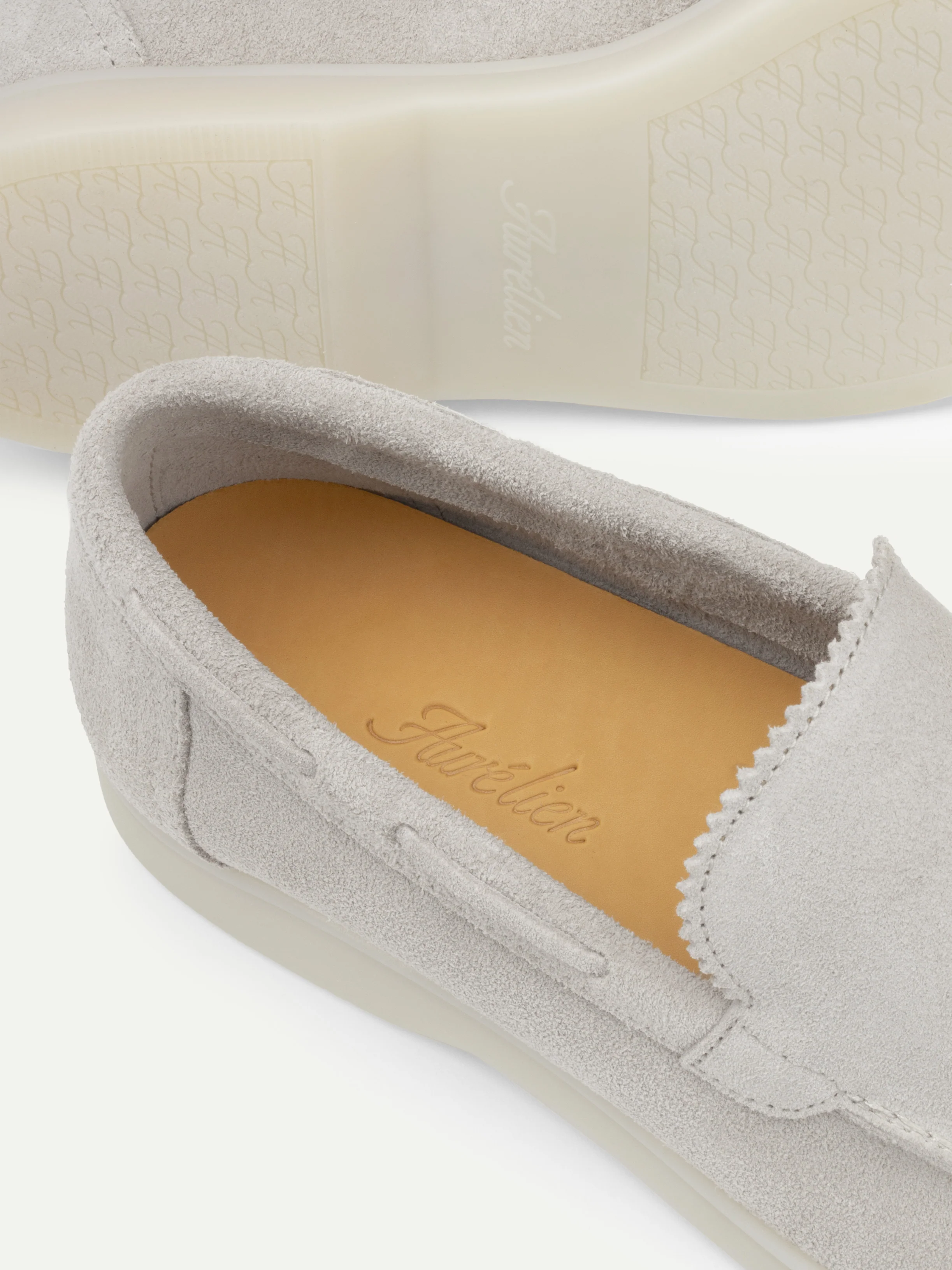 Lady Classic Grey Yacht Loafers - Image 3