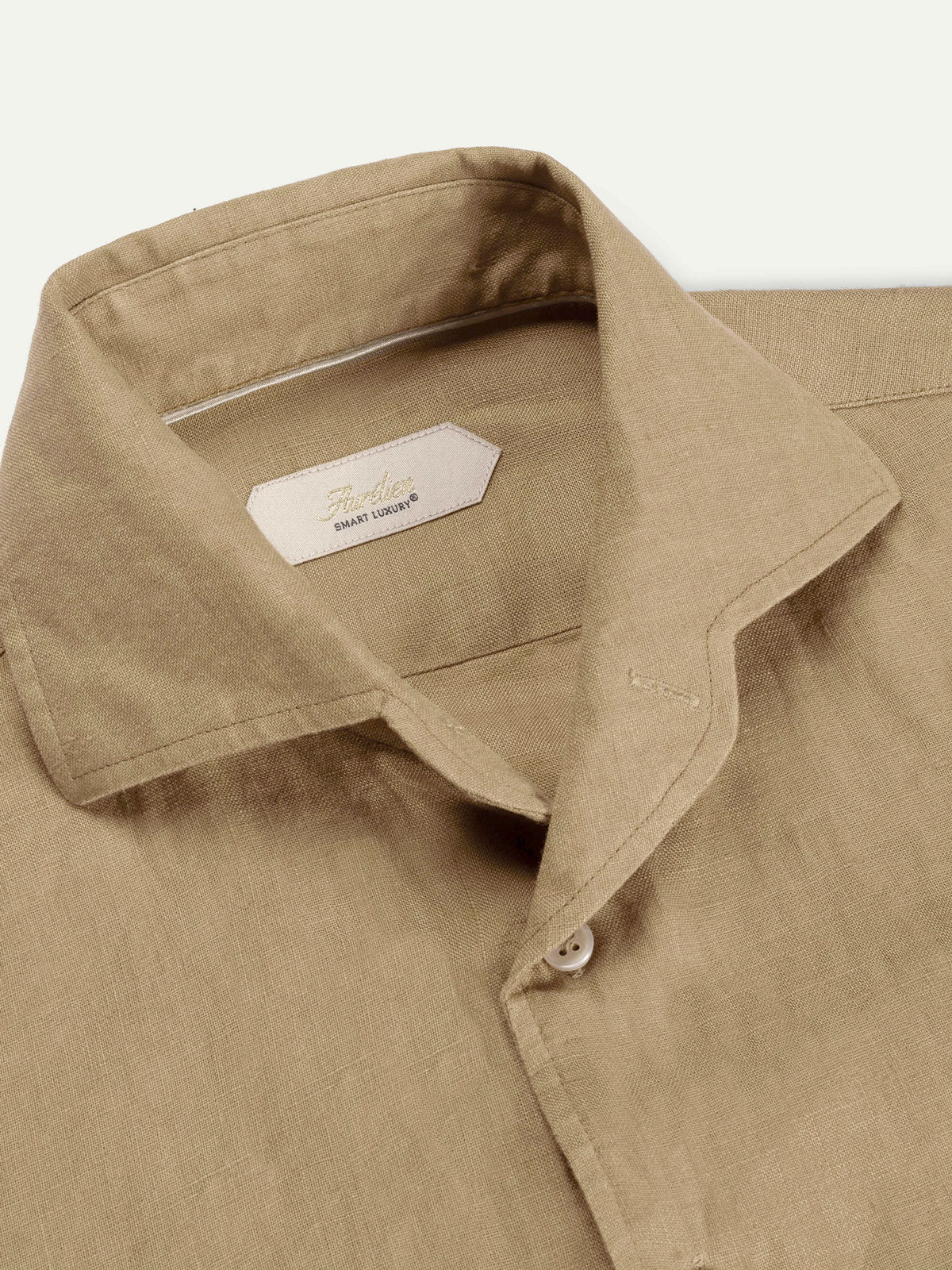 Dark Taupe Linen Seaside Shirt - Image 3