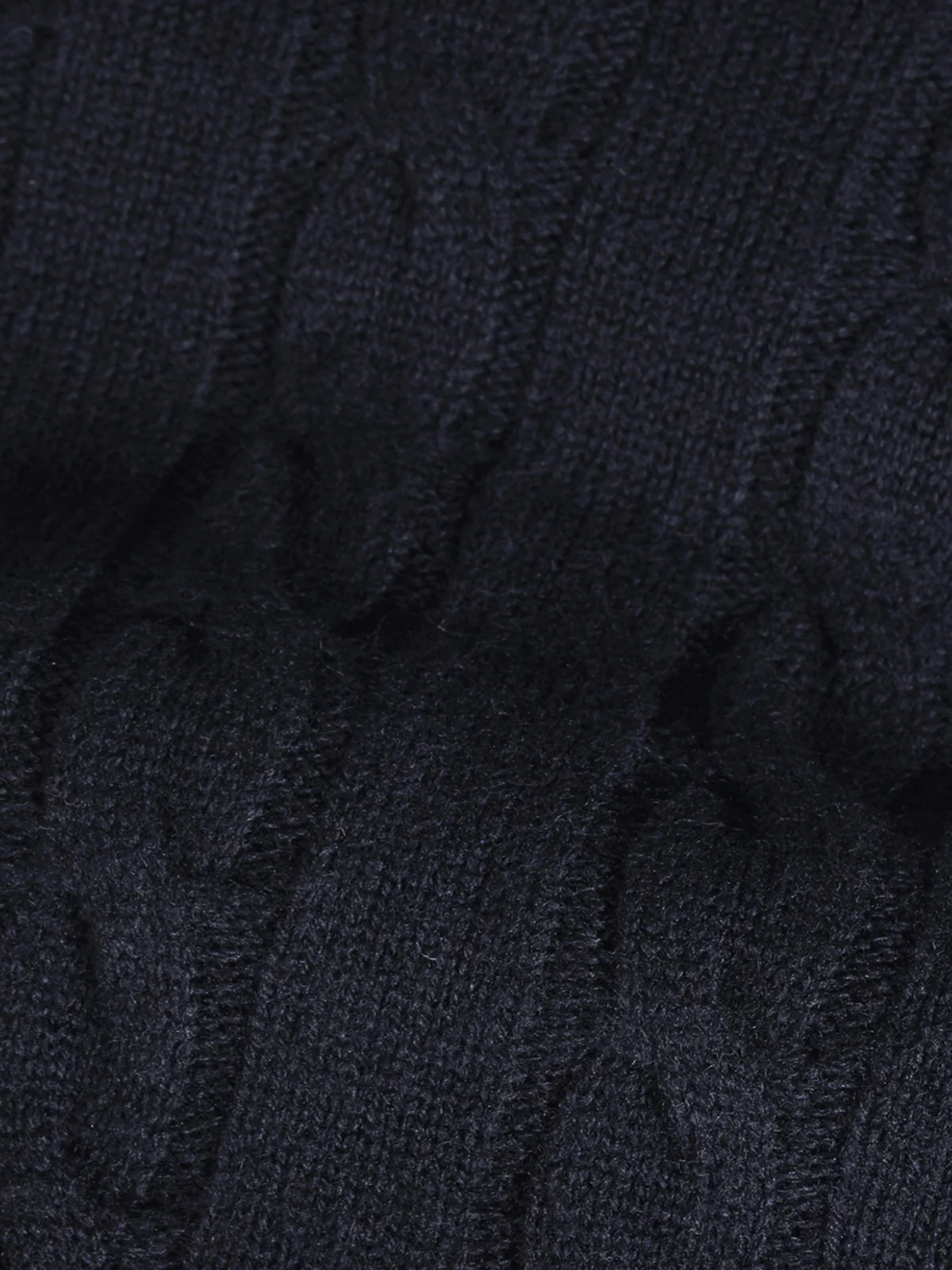 Dolcevita Cable Knit Sweater Navy - Image 5