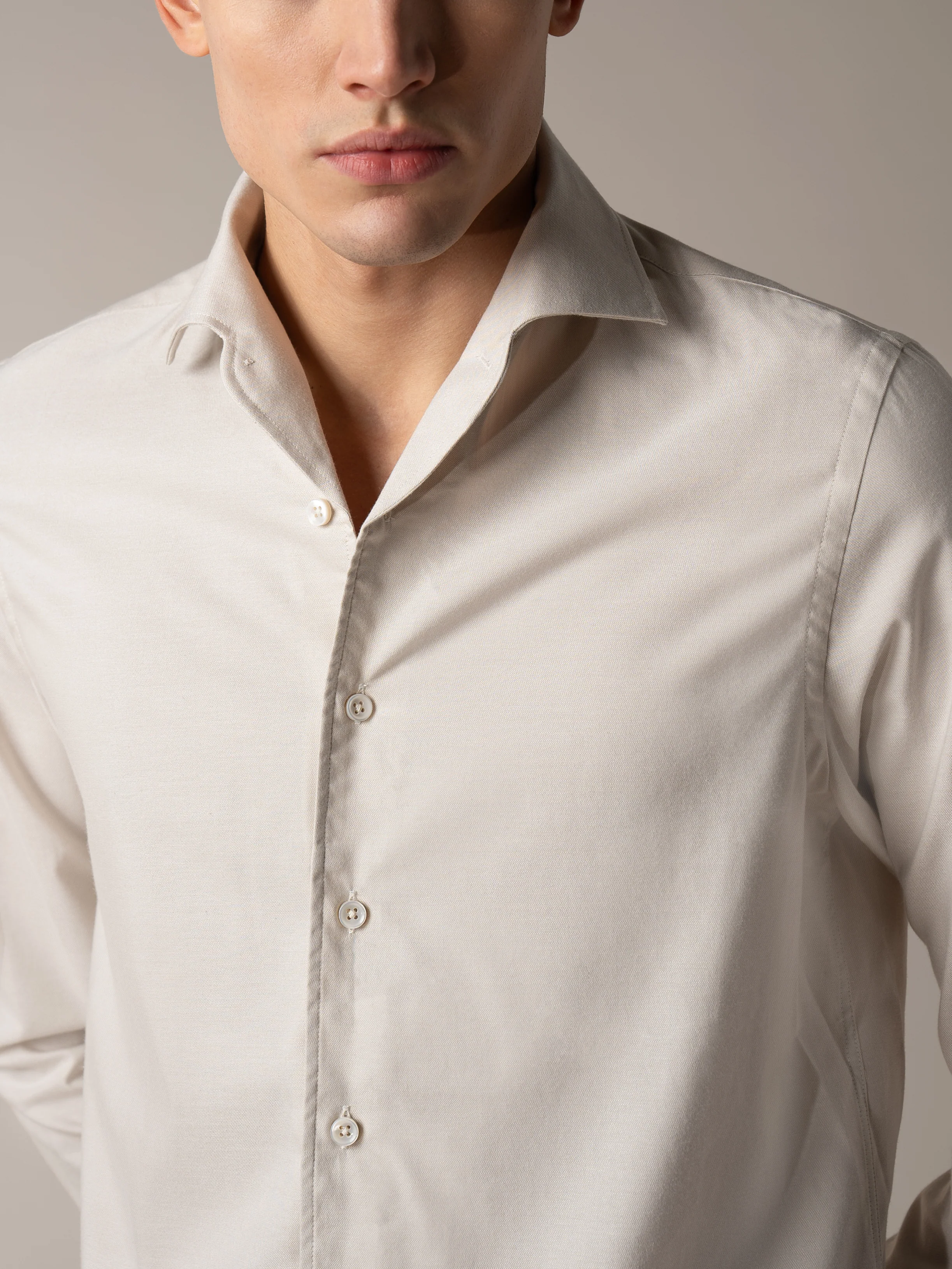 Ecru Silk Shirt - Image 4