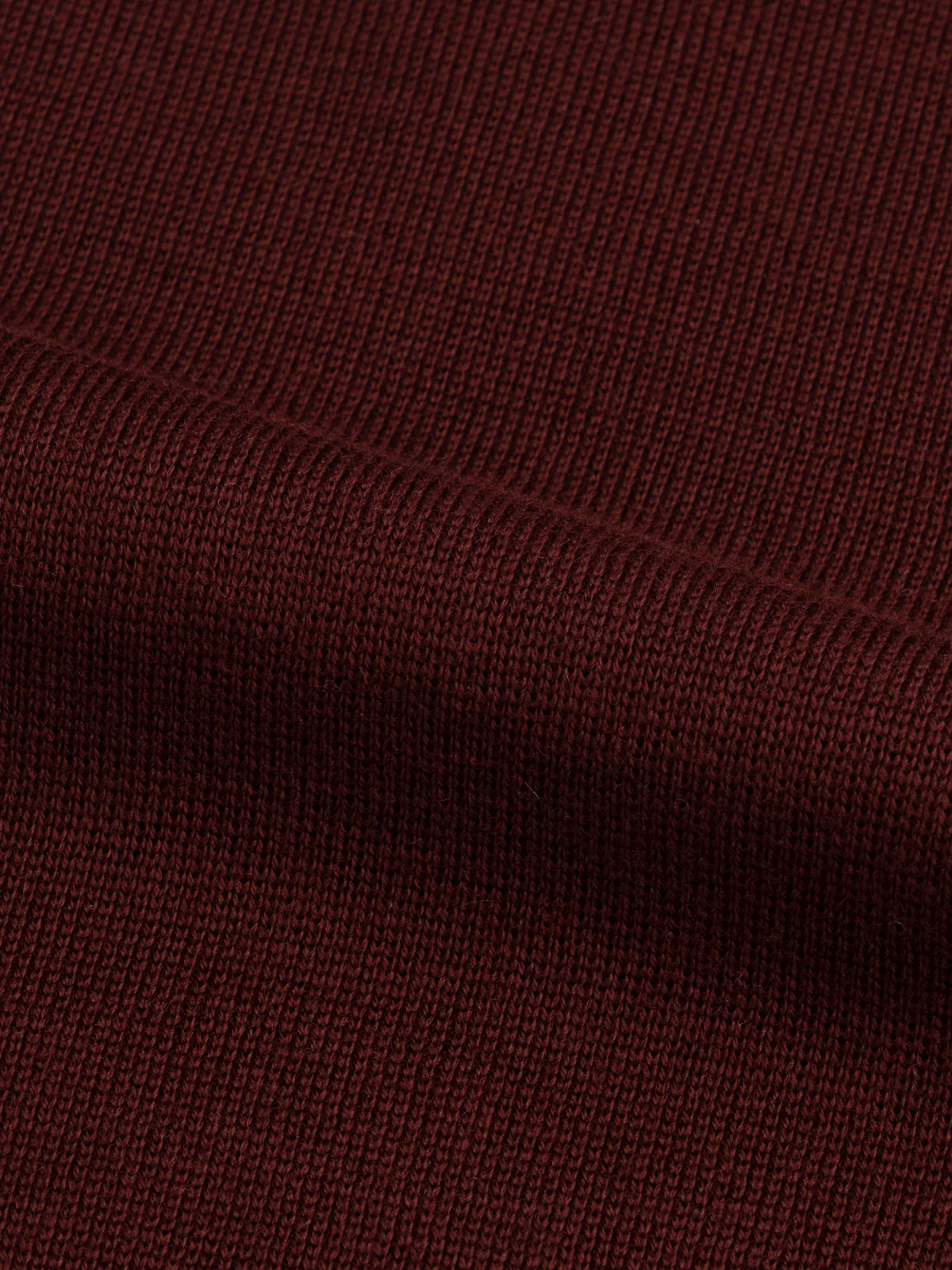 Extrafine Merino Knitted Shirt Burgundy - Image 5