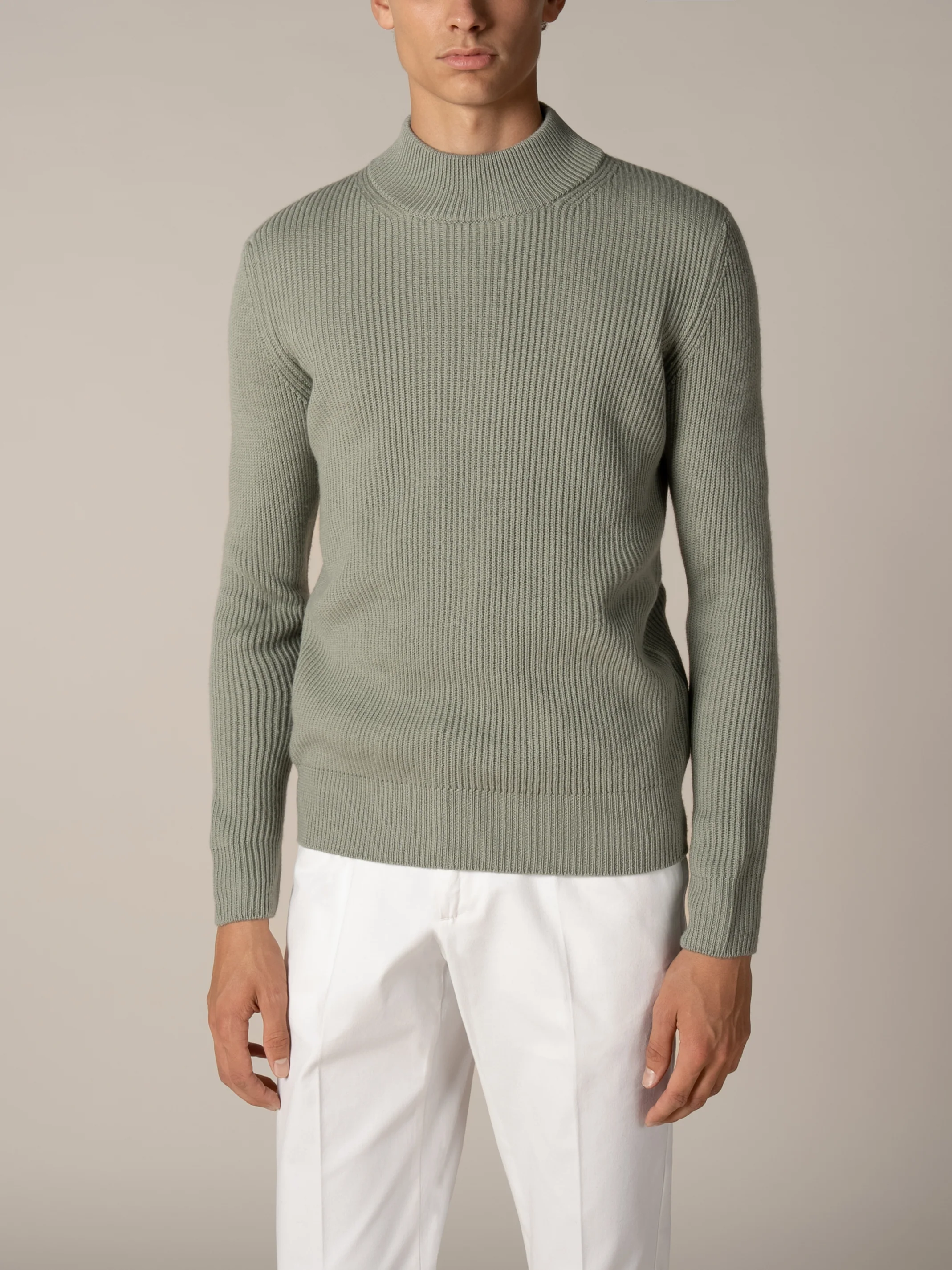 Costa Inglese Mockneck Pistache - Image 2