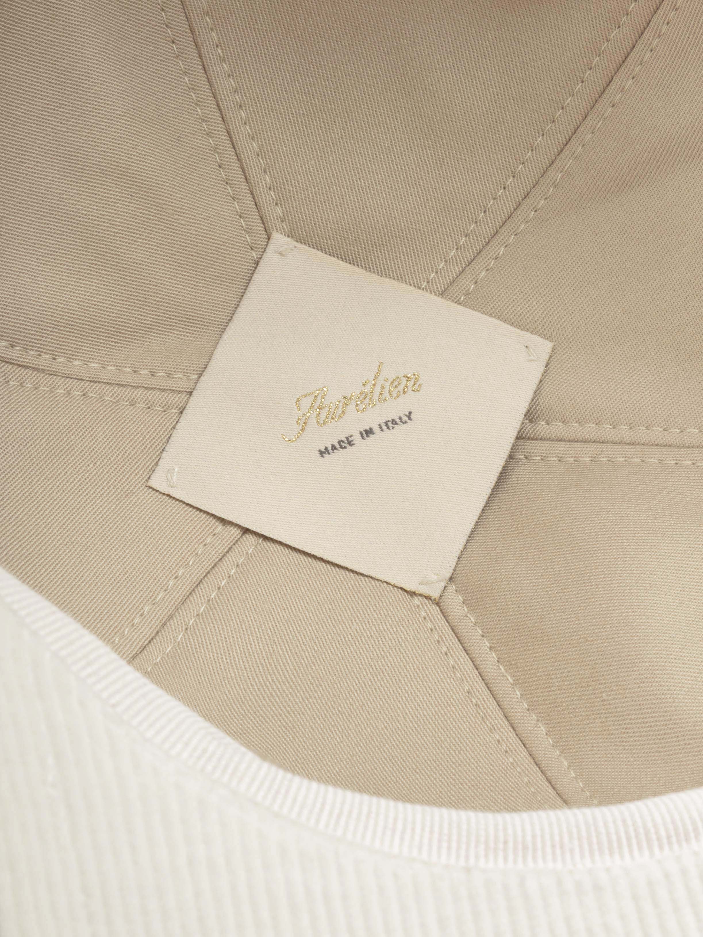 Ivory Corduroy Baseball Cap - Image 4