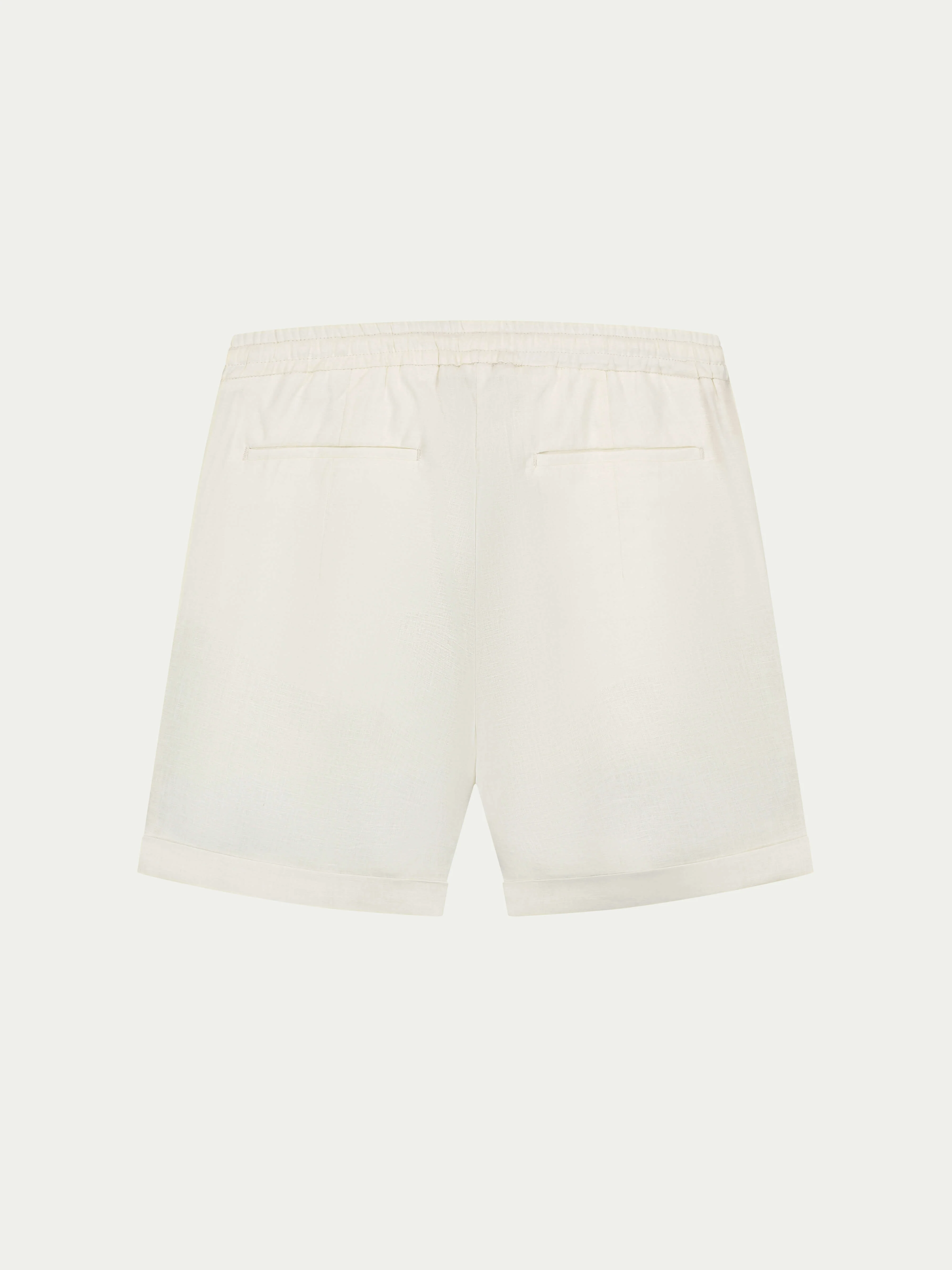 Ivory Linen Seaside Shorts - Image 6