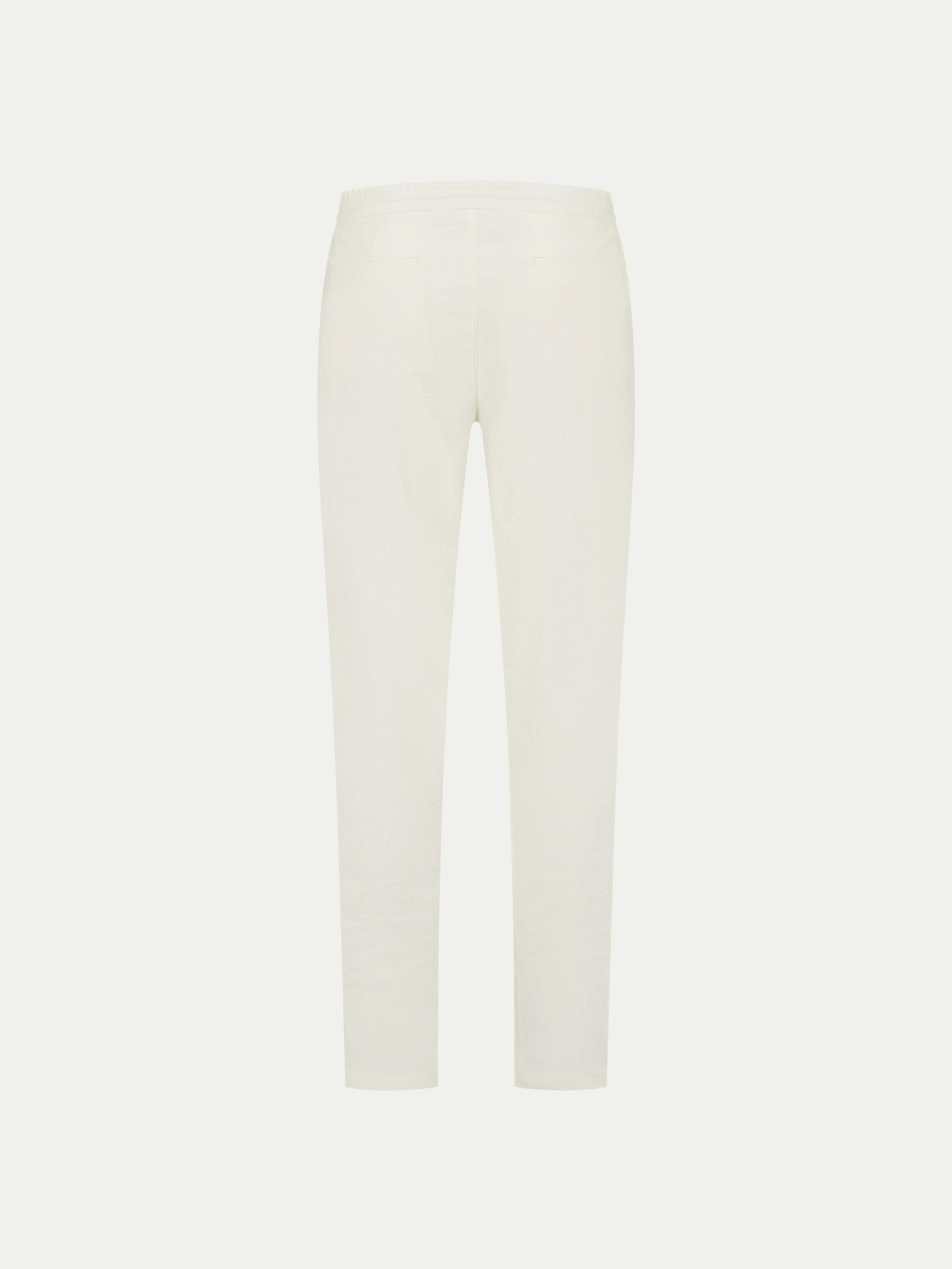 Ivory Linen Seaside Trousers - Image 3