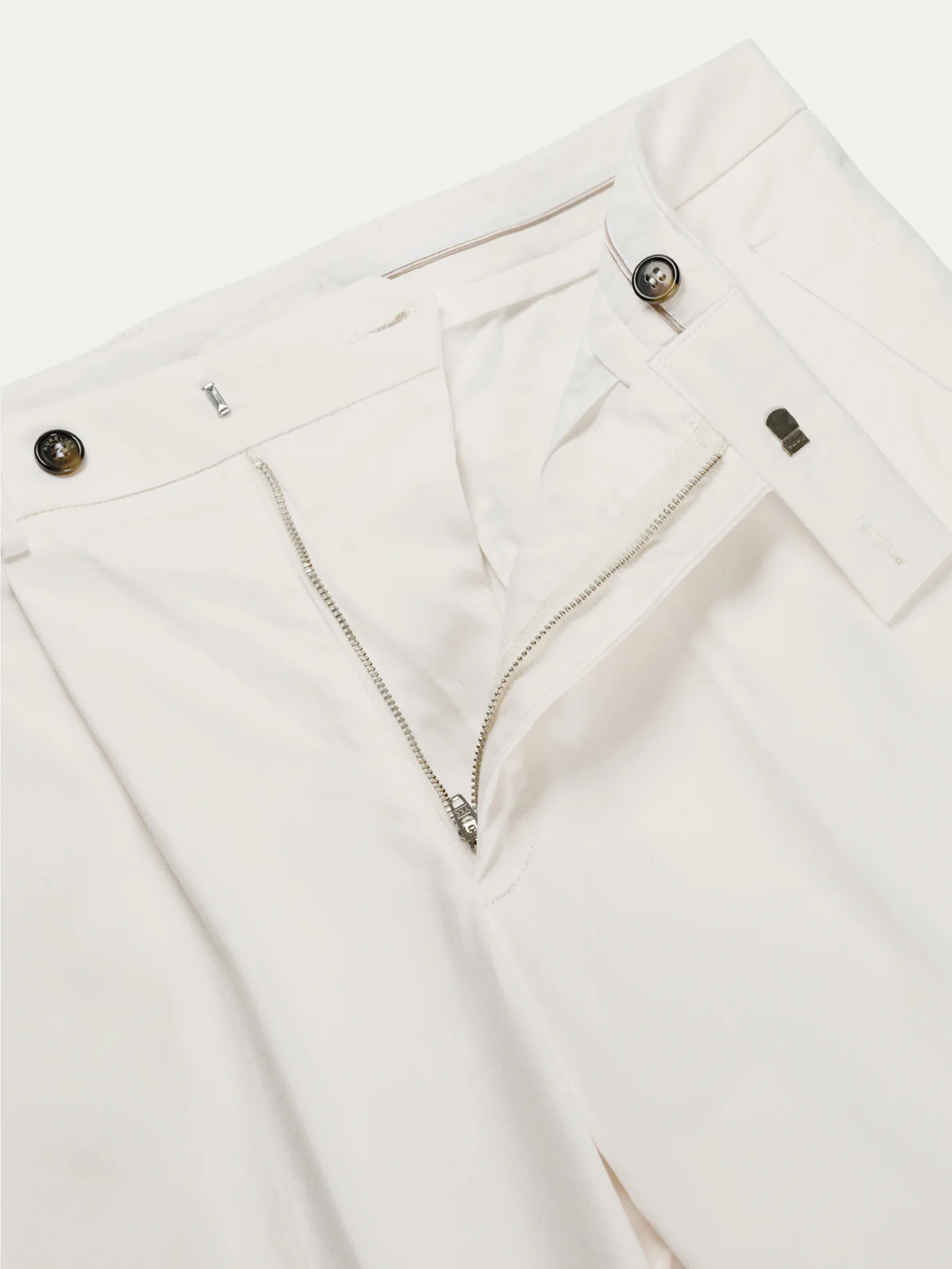 Ivory Pleated Metropolitan Trousers - Image 2