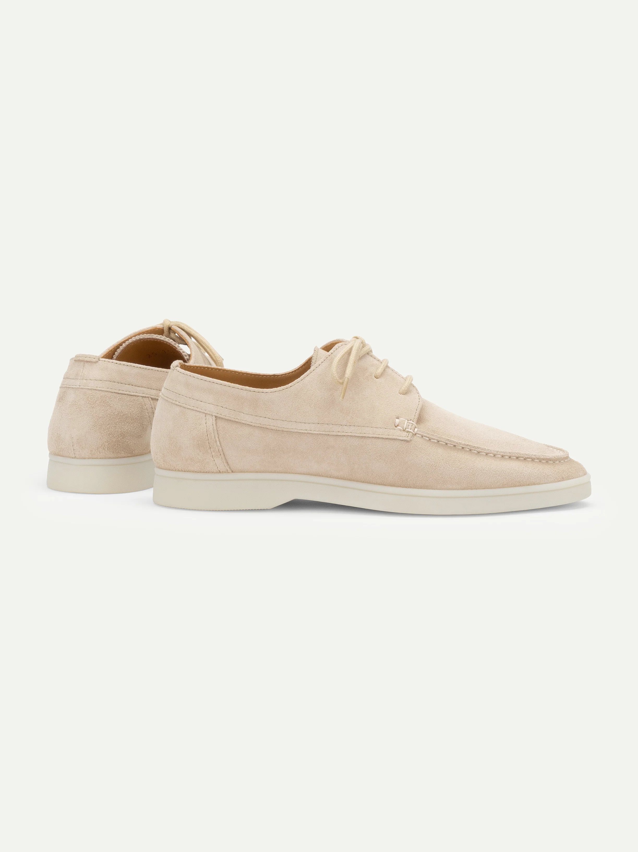 Lady Light Beige Boat Loafer - Image 5