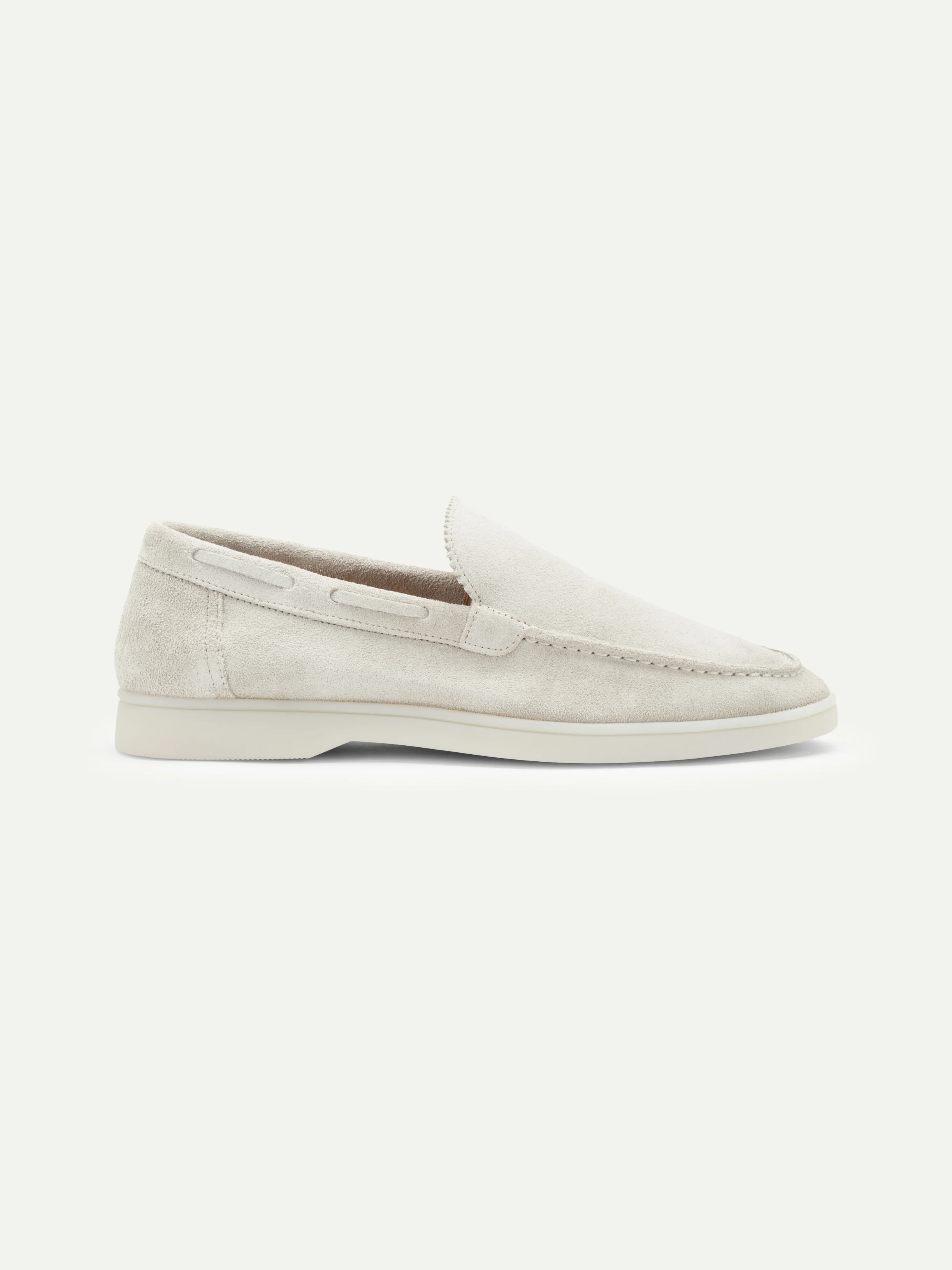 Lady Light Grey Yacht Loafers - Image 5