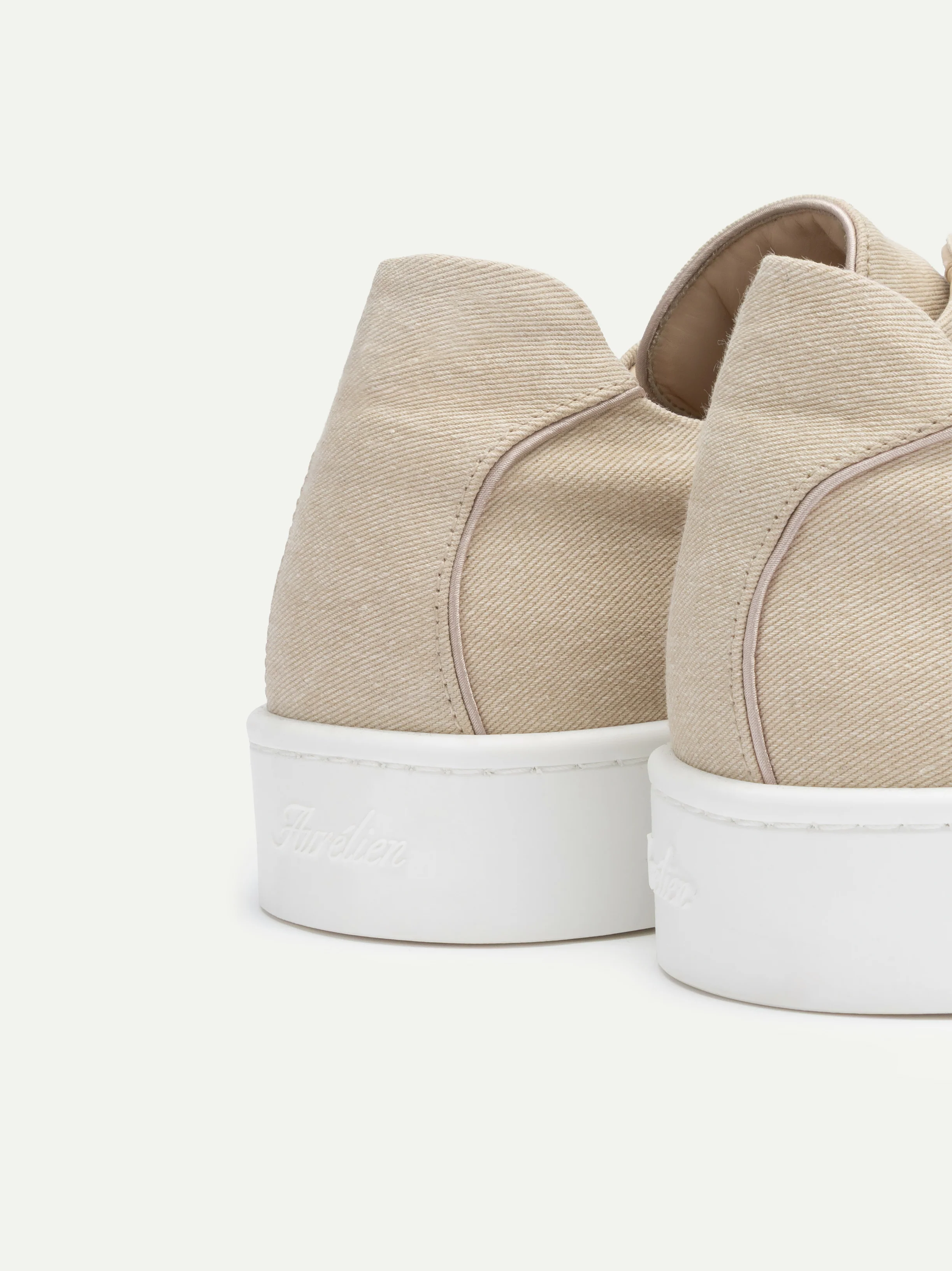 Light Beige Denim AUR3 Sneaker - Image 3