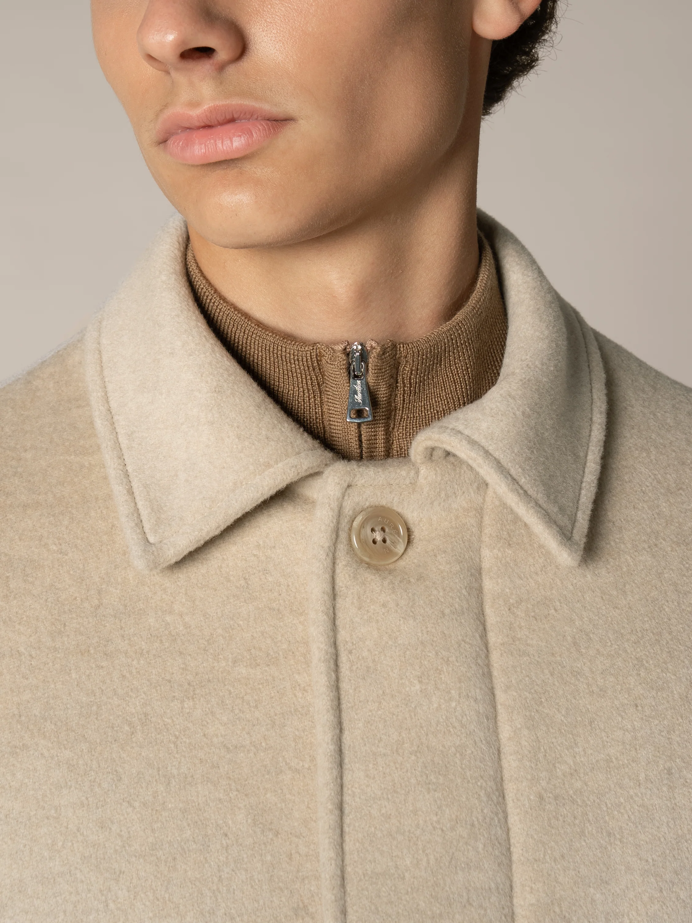 Light Beige Overcoat - Image 3