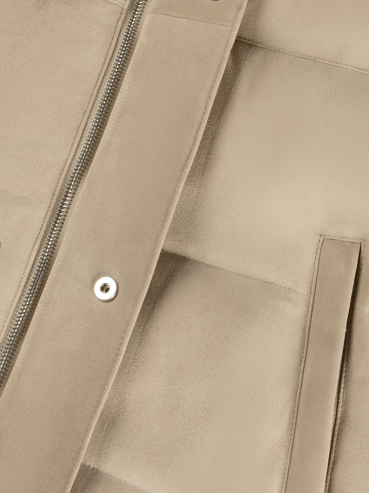 Light Beige Suede AUR1 Body Warmer - Image 9