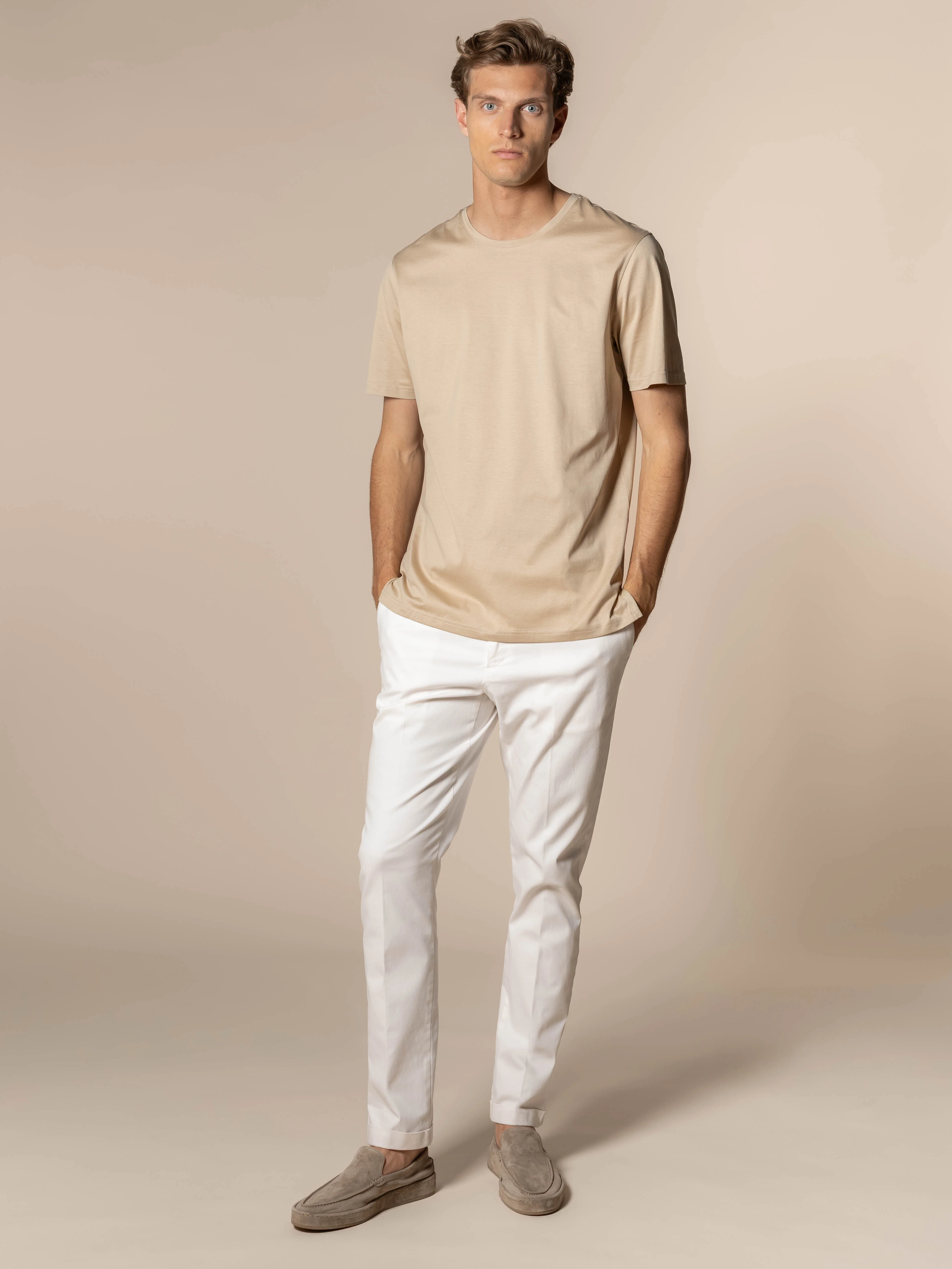 Light Beige Classic T-Shirt - Image 5