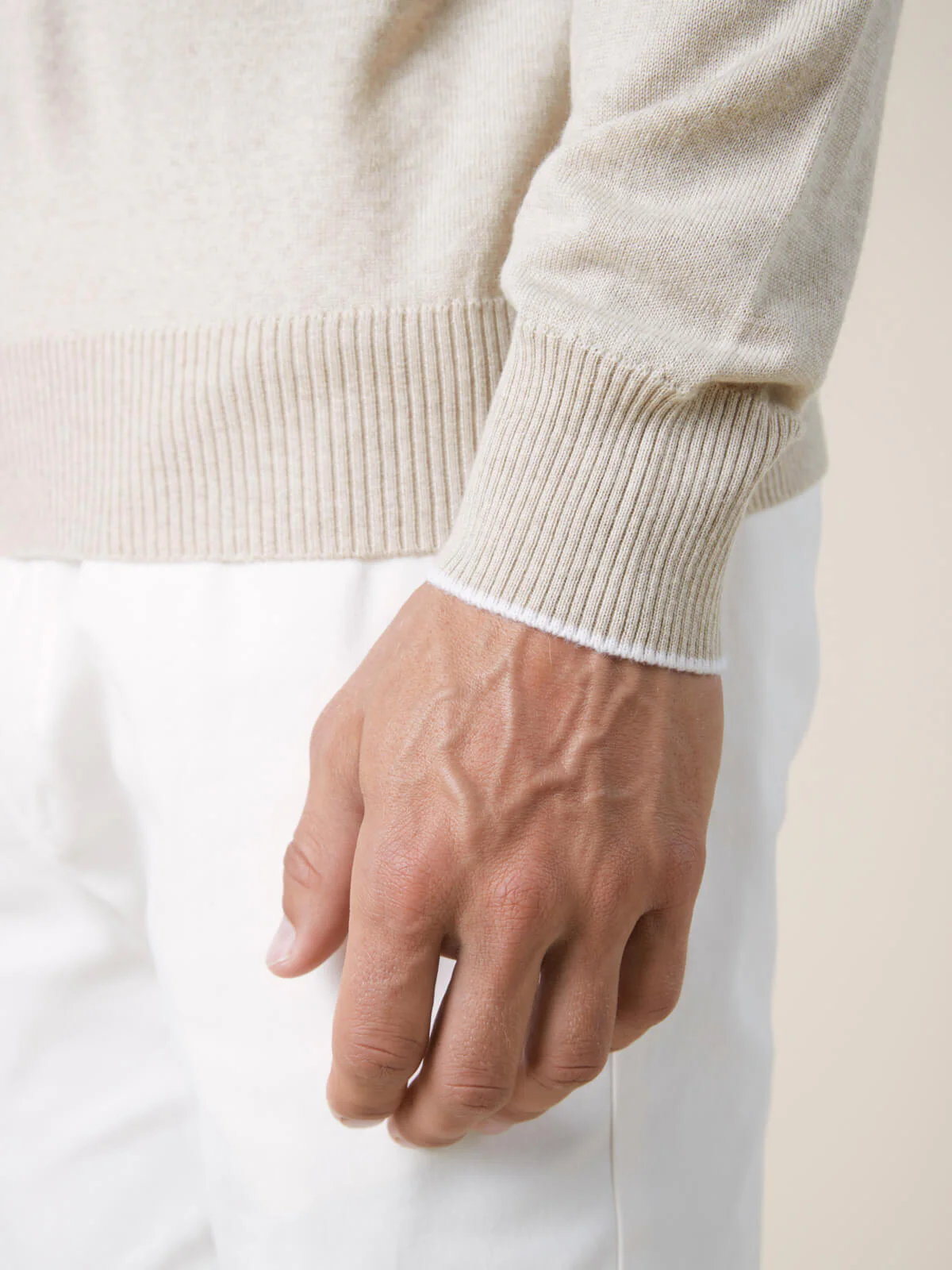 Light Beige Two Tone City Crew - Image 8
