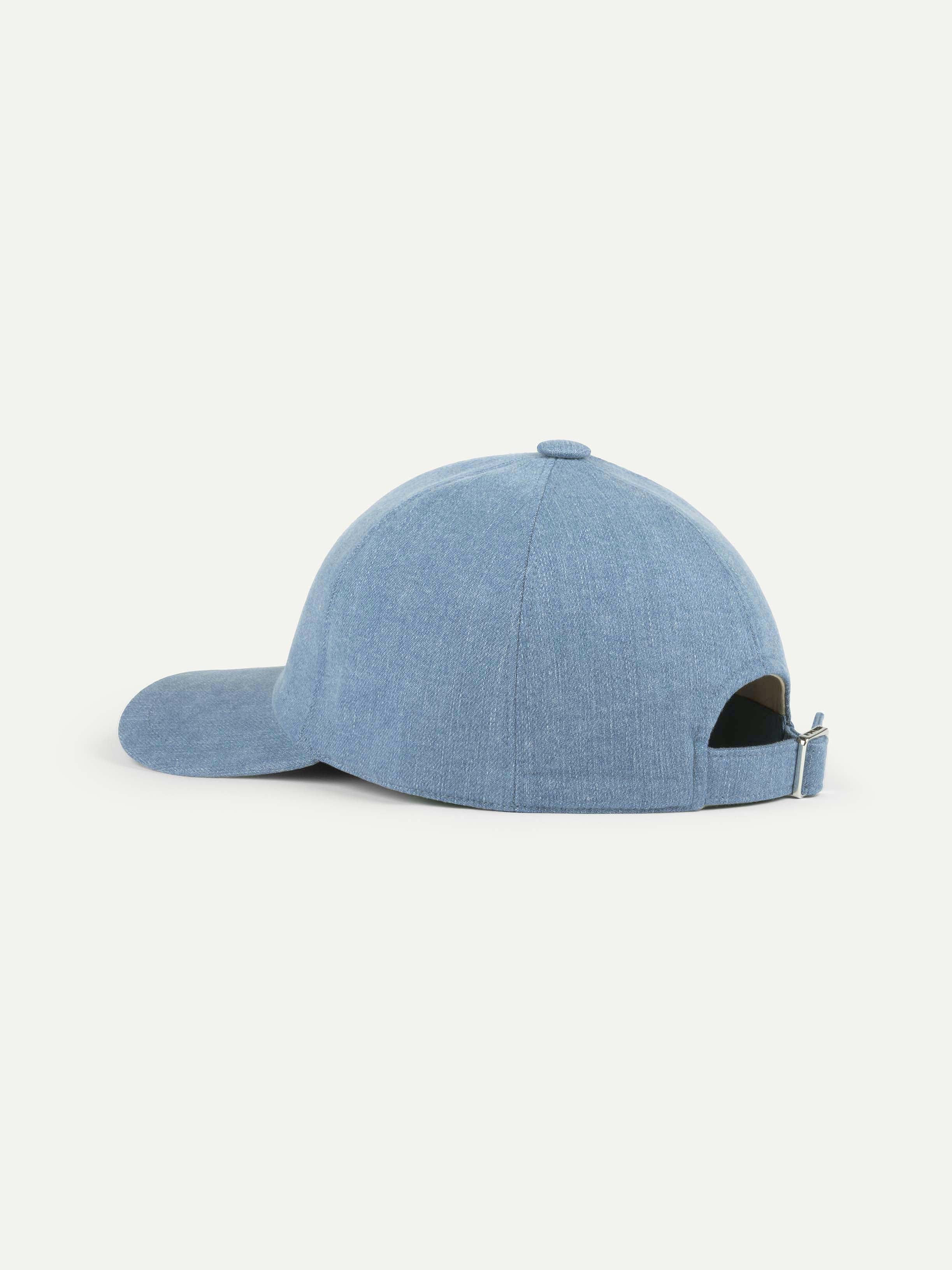 Light Blue Denim Baseball Cap - Image 6