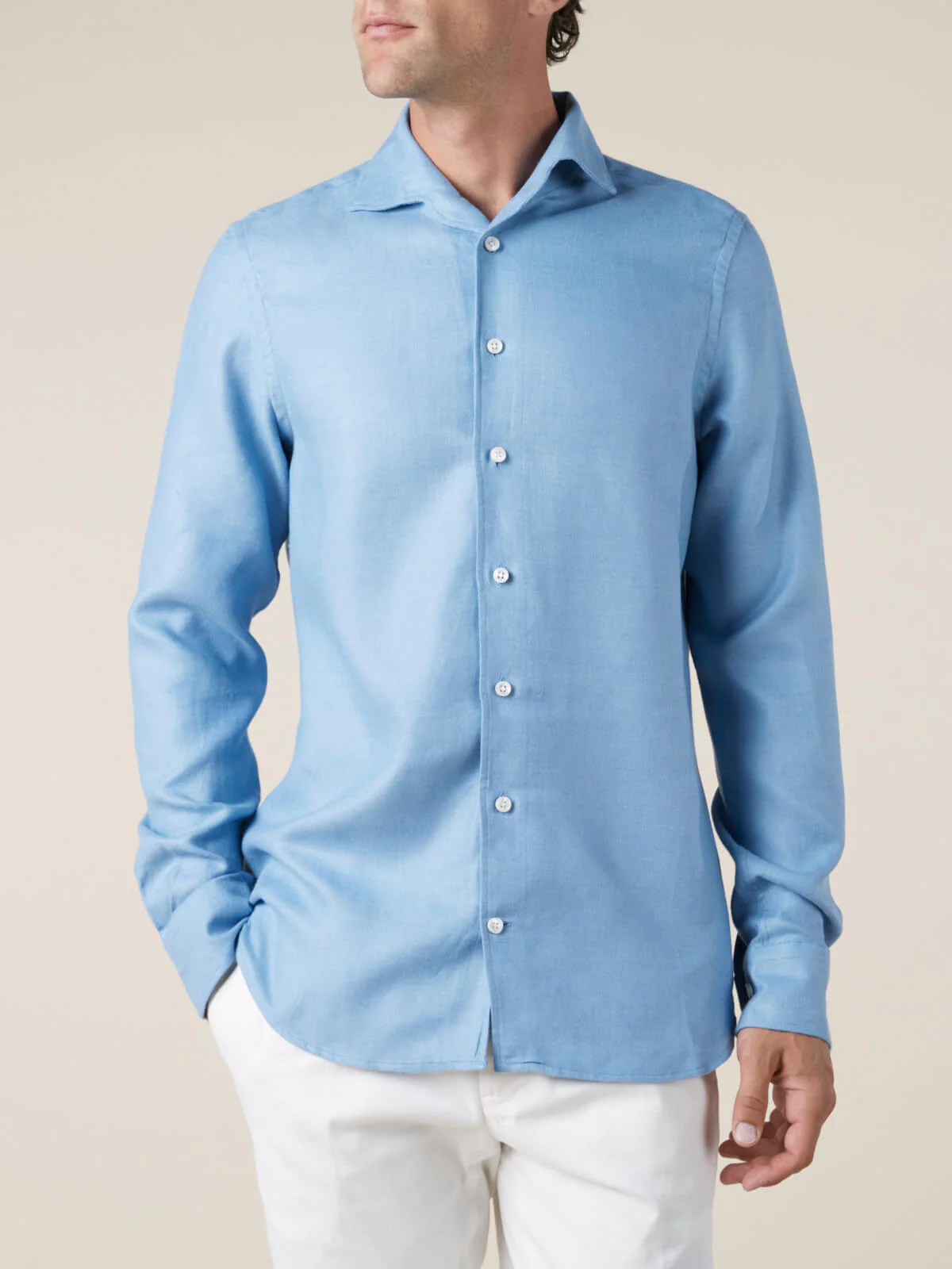 Light Blue Flannel Shirt - Image 2