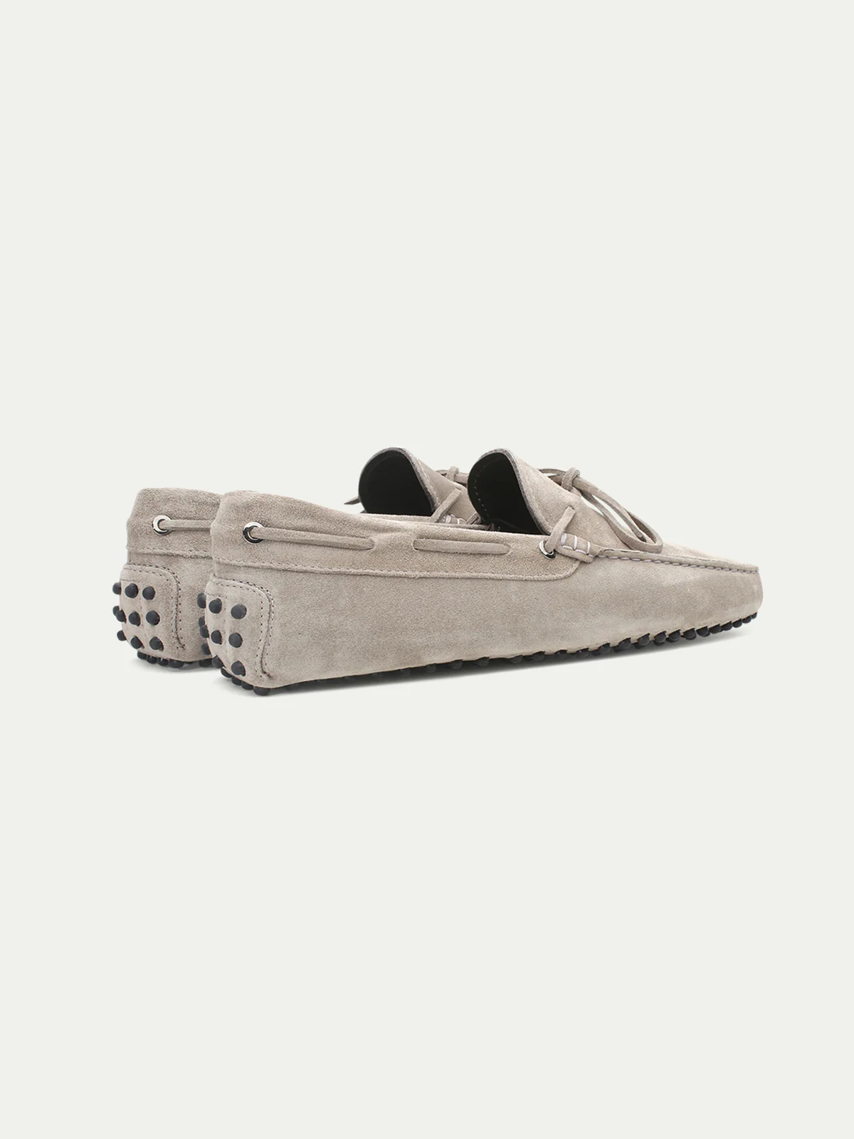 Light Grey Suede Driving Shoes - Image 3