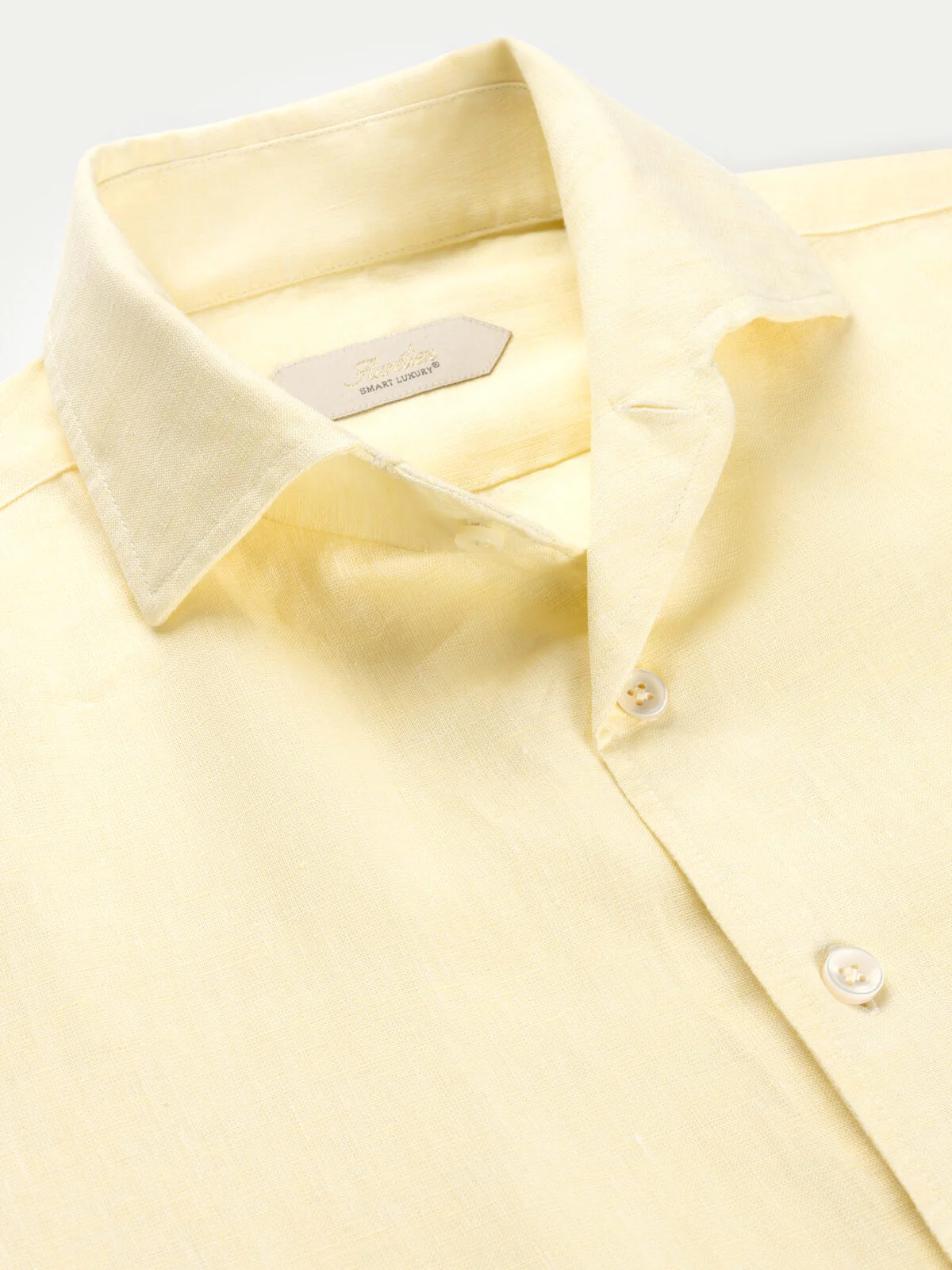 Light Yellow Linen Seaside Shirt - Image 4