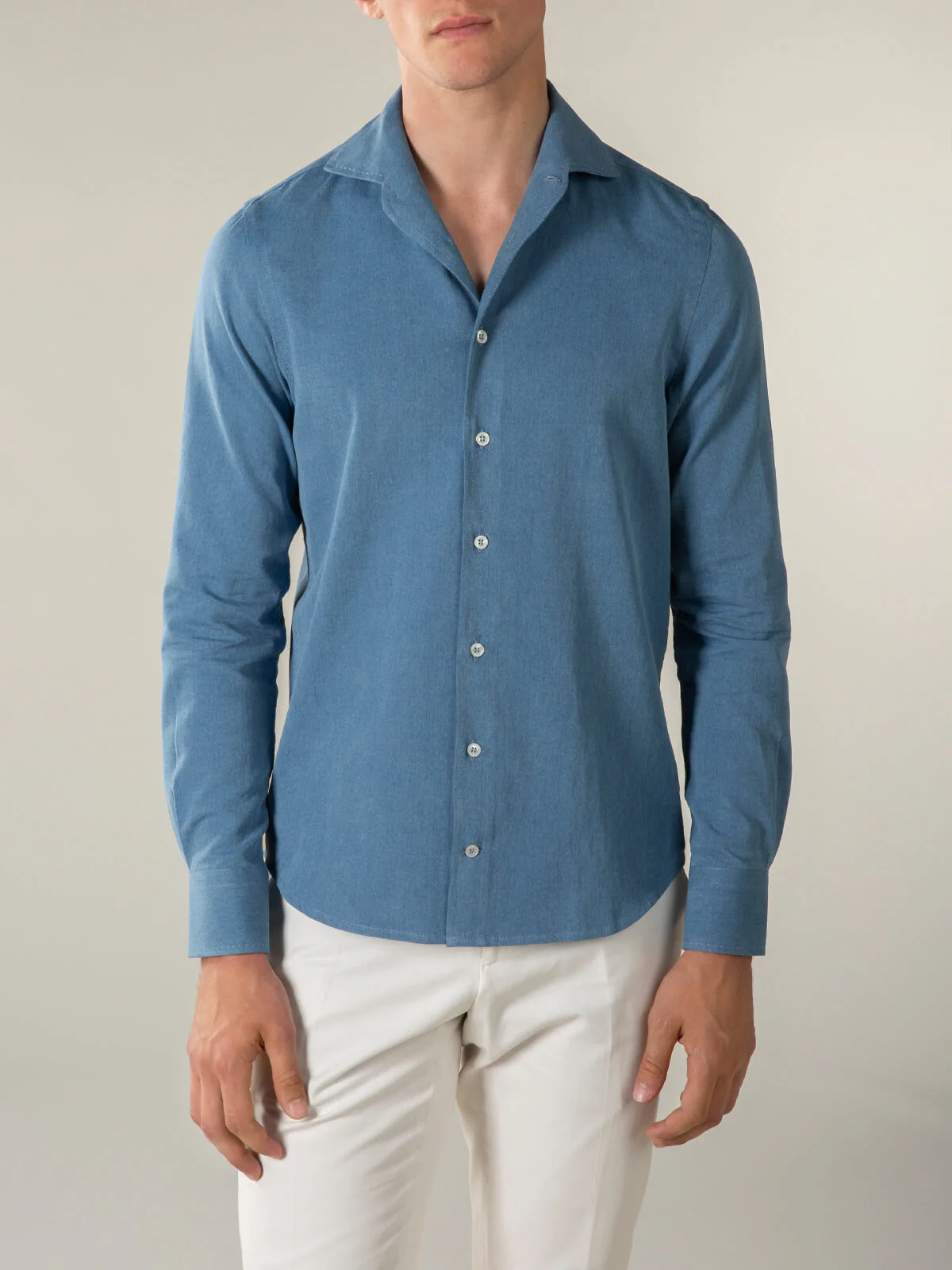 Mid Blue Denim Shirt - Image 2