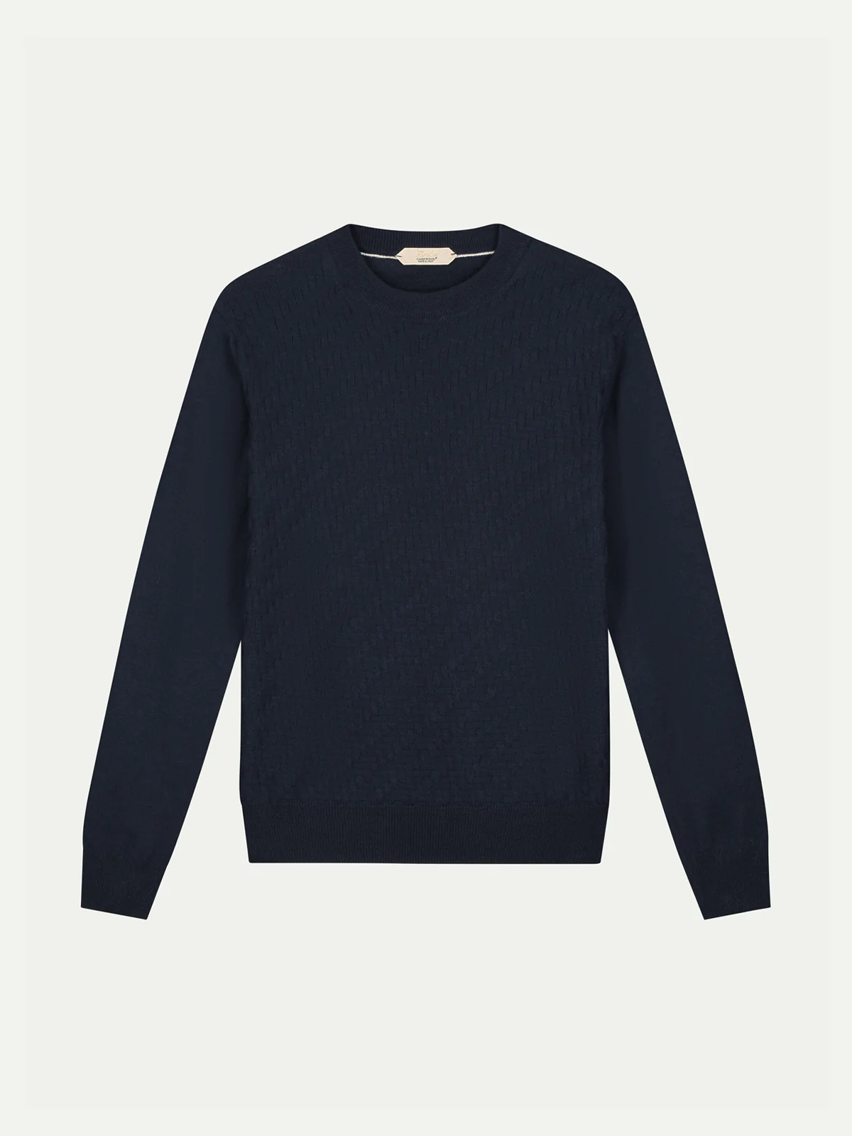 Navy City Crew Basket Weave