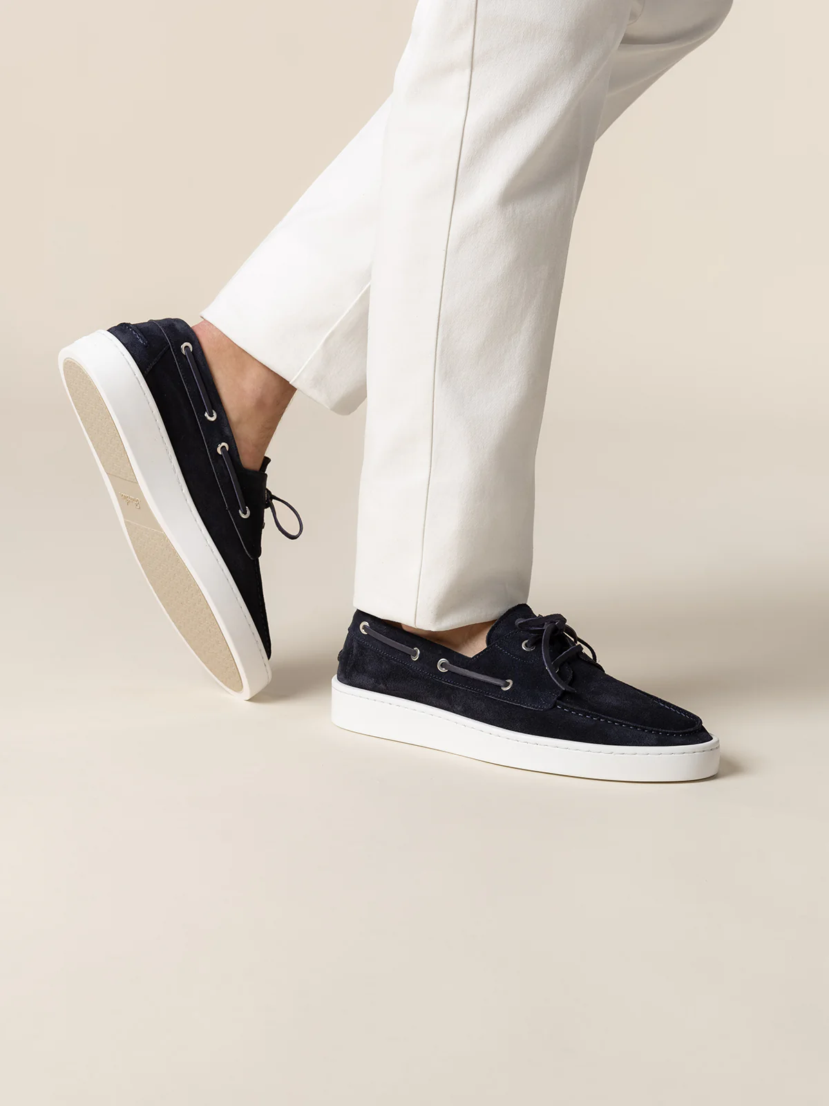 Navy Boat Sneaker - Image 2