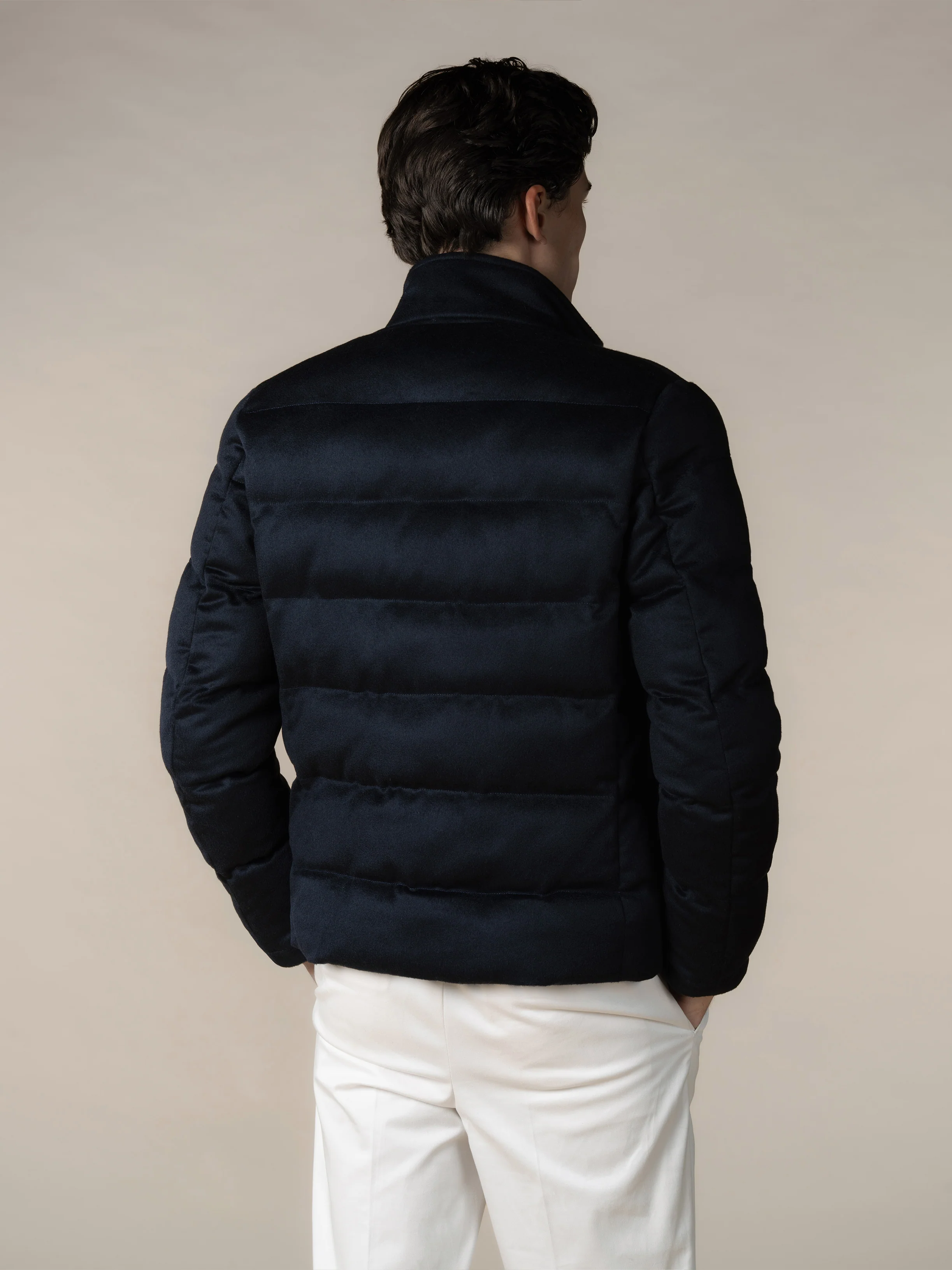 Navy AUR1 Puffer Jacket - Image 5