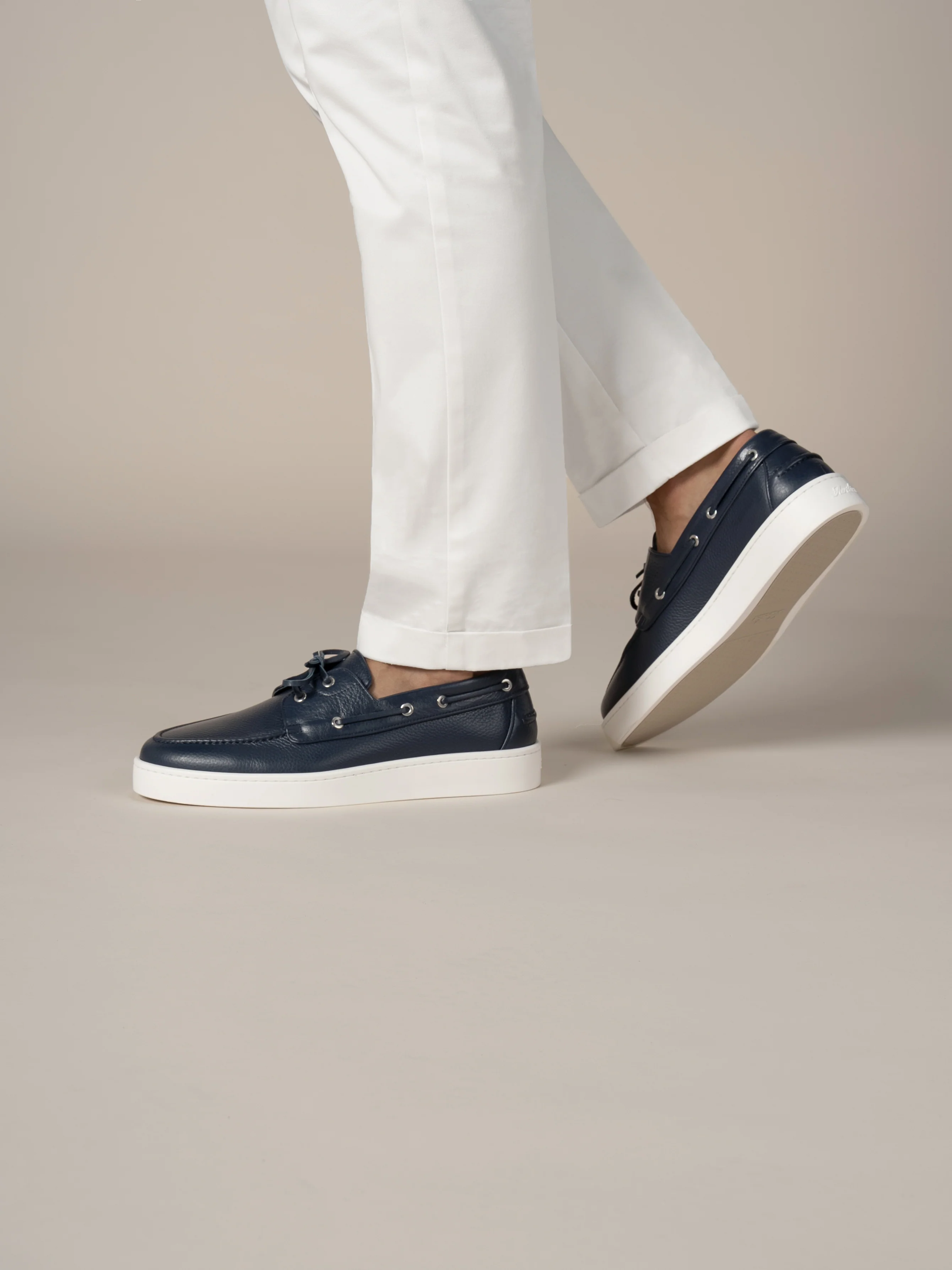 Navy Boat Sneaker - Image 2