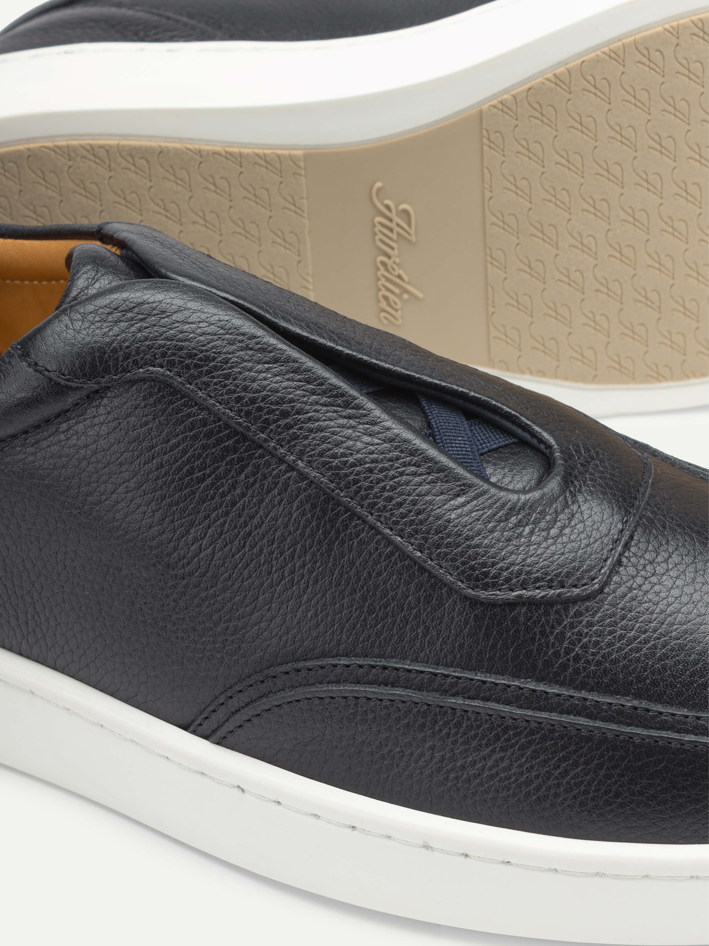 Navy Grain Leisure Sneaker - Image 2
