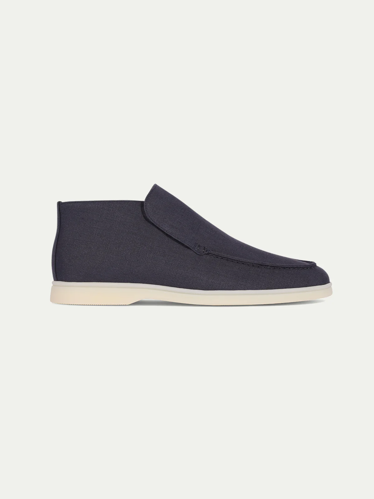 Navy Linen City Loafer - Image 6