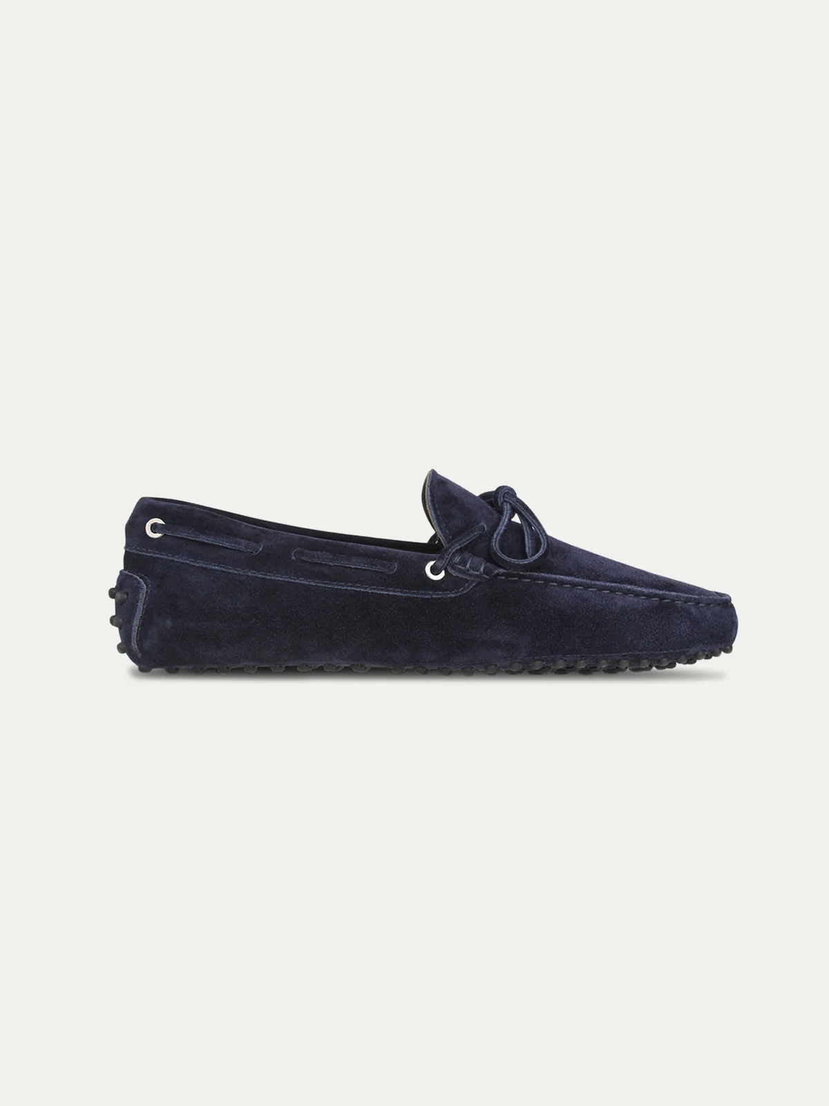 Navy Suede Driving Shoes - Image 4