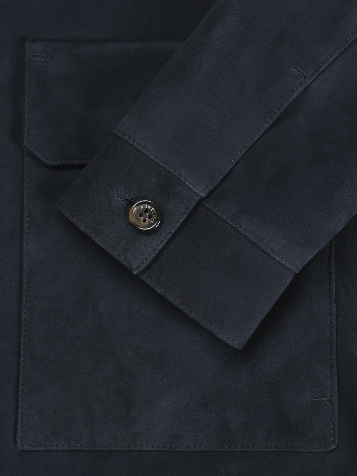 Navy Suede Jacket - Image 6