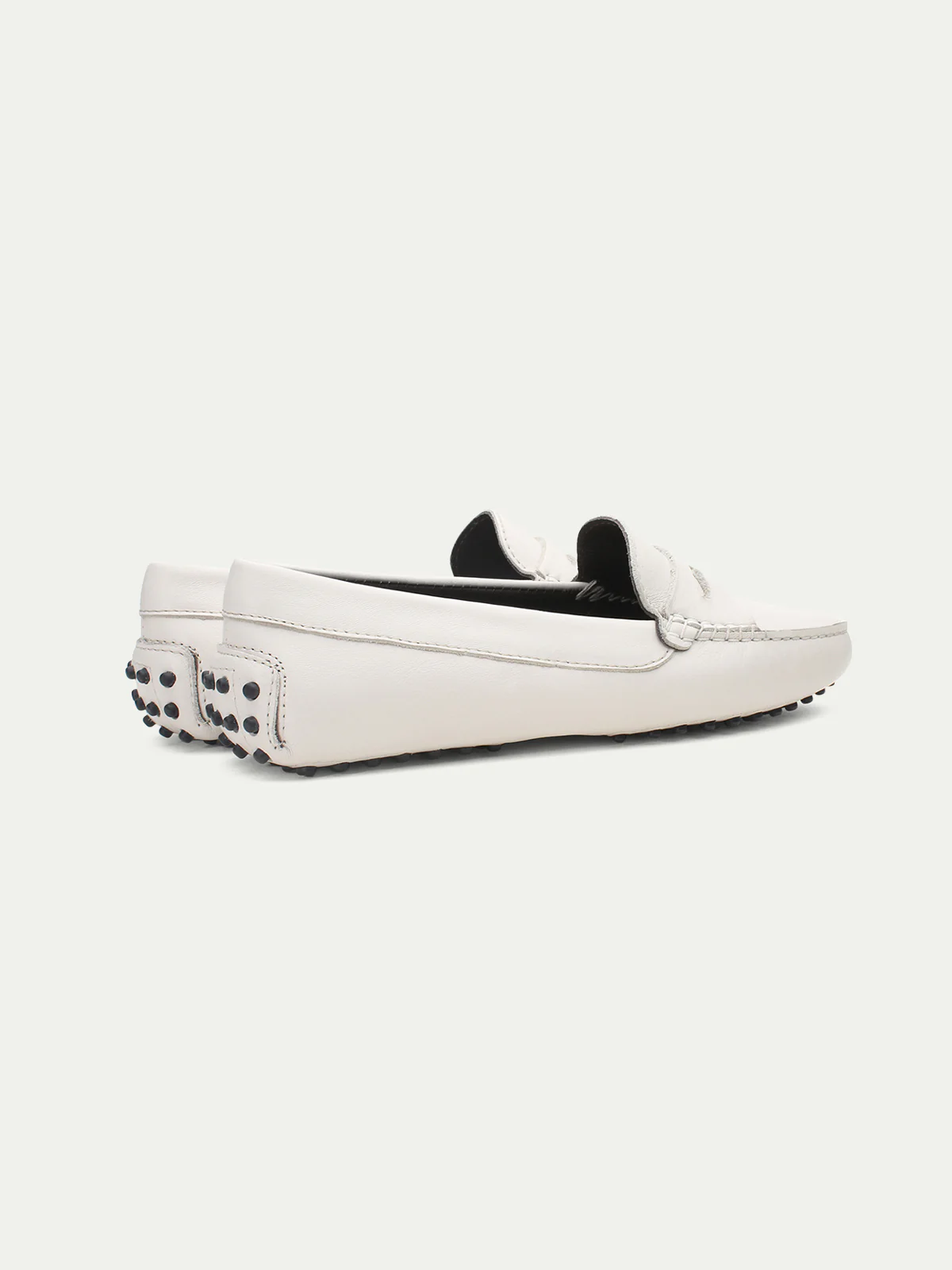 Off-white Leather Driving Shoes II - Image 3